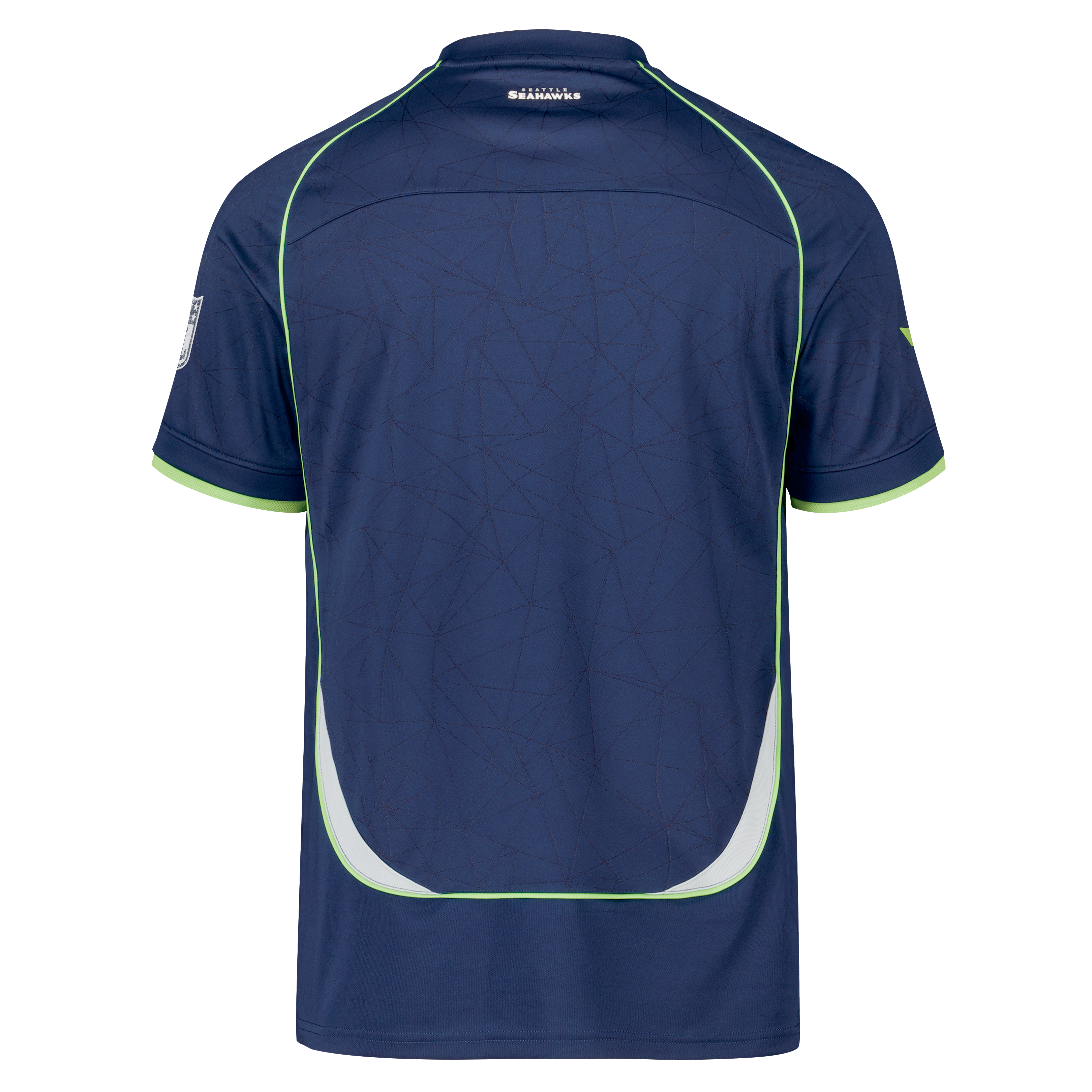 Seattle Seahawks Youth Football x Football V-Neck Fan Top - College Navy - Image 13