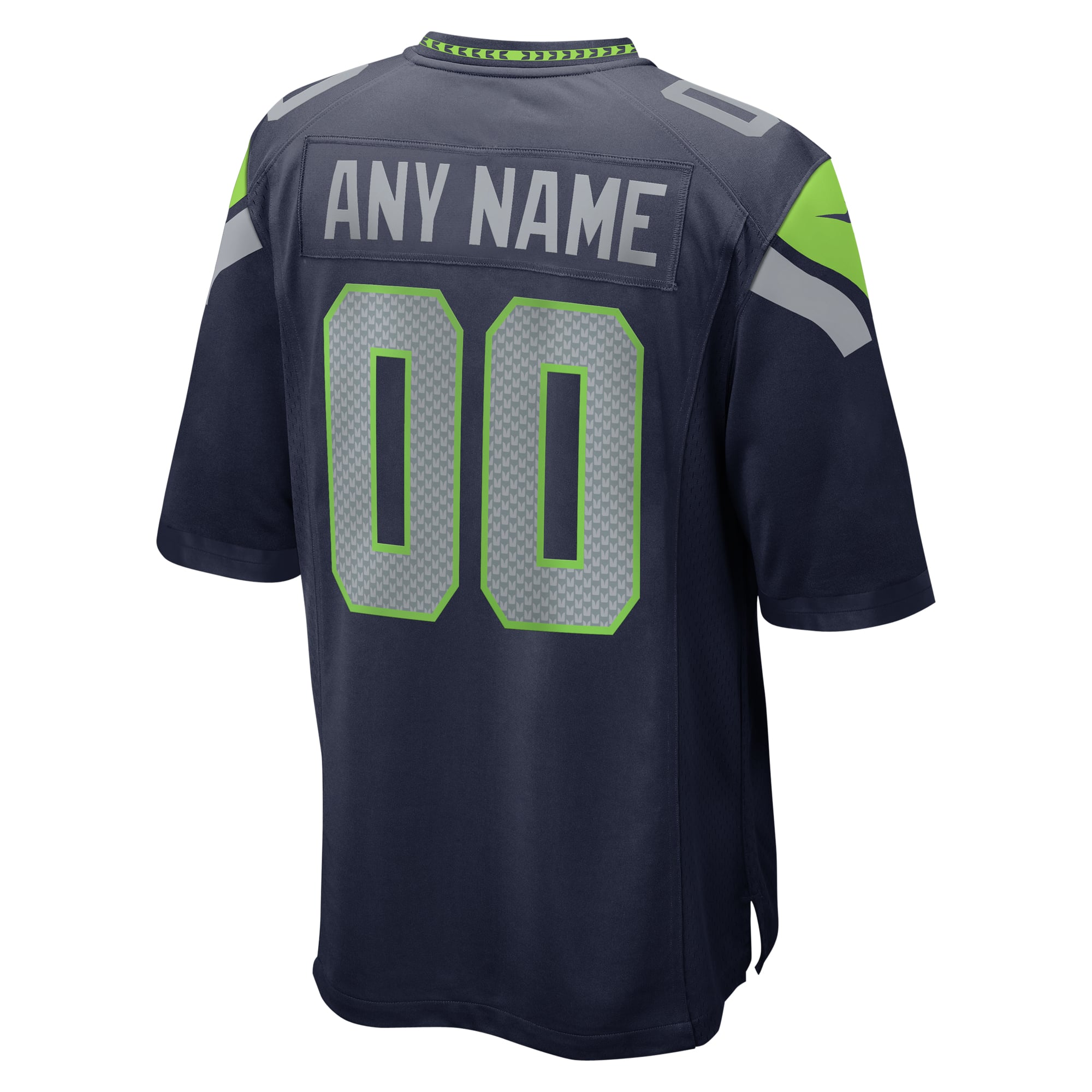 Seattle Seahawks Throwback Custom Jersey - Navy - Image 4
