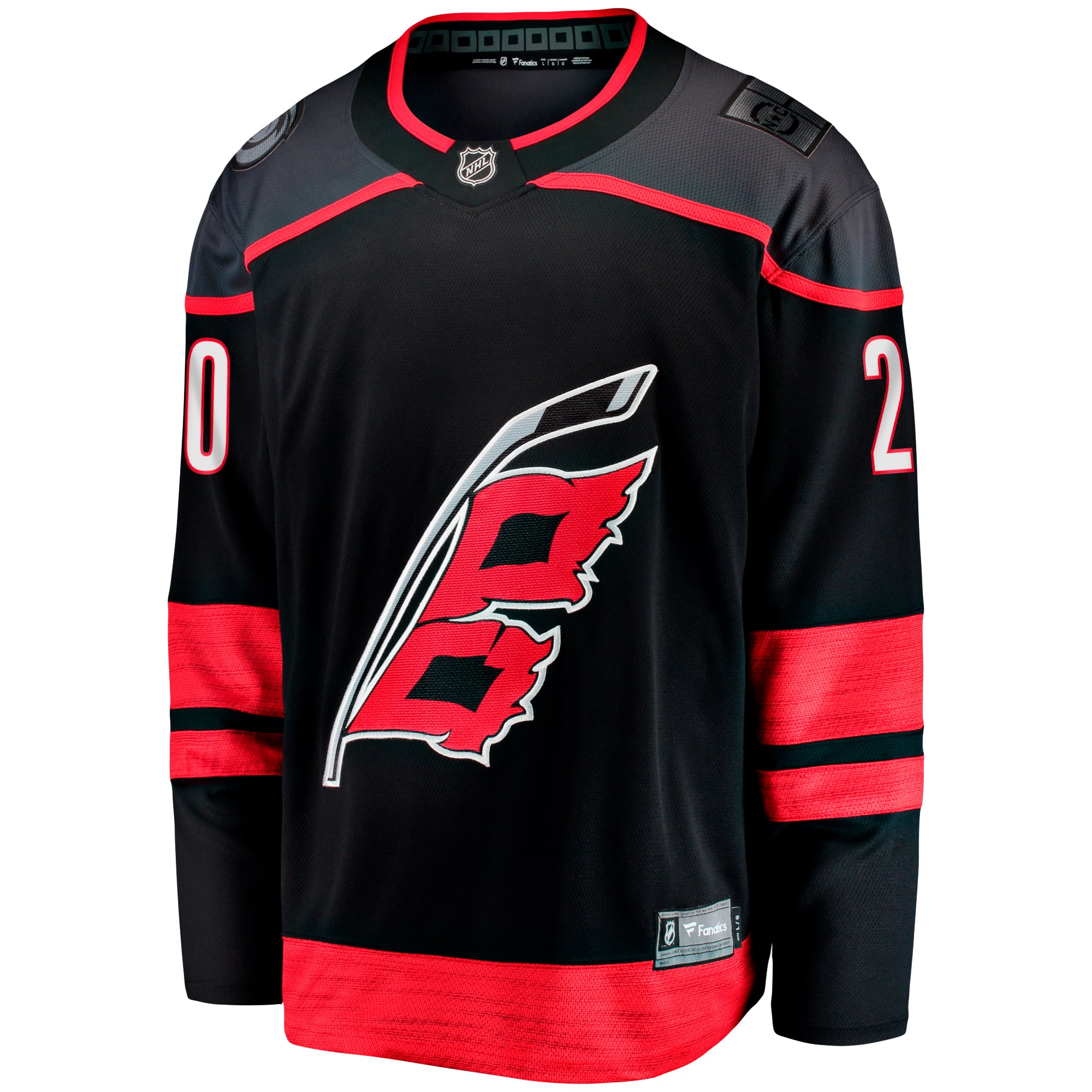 Sebastian Aho Carolina Hurricanes Alternate Breakaway Player Jersey - Black - Image 3