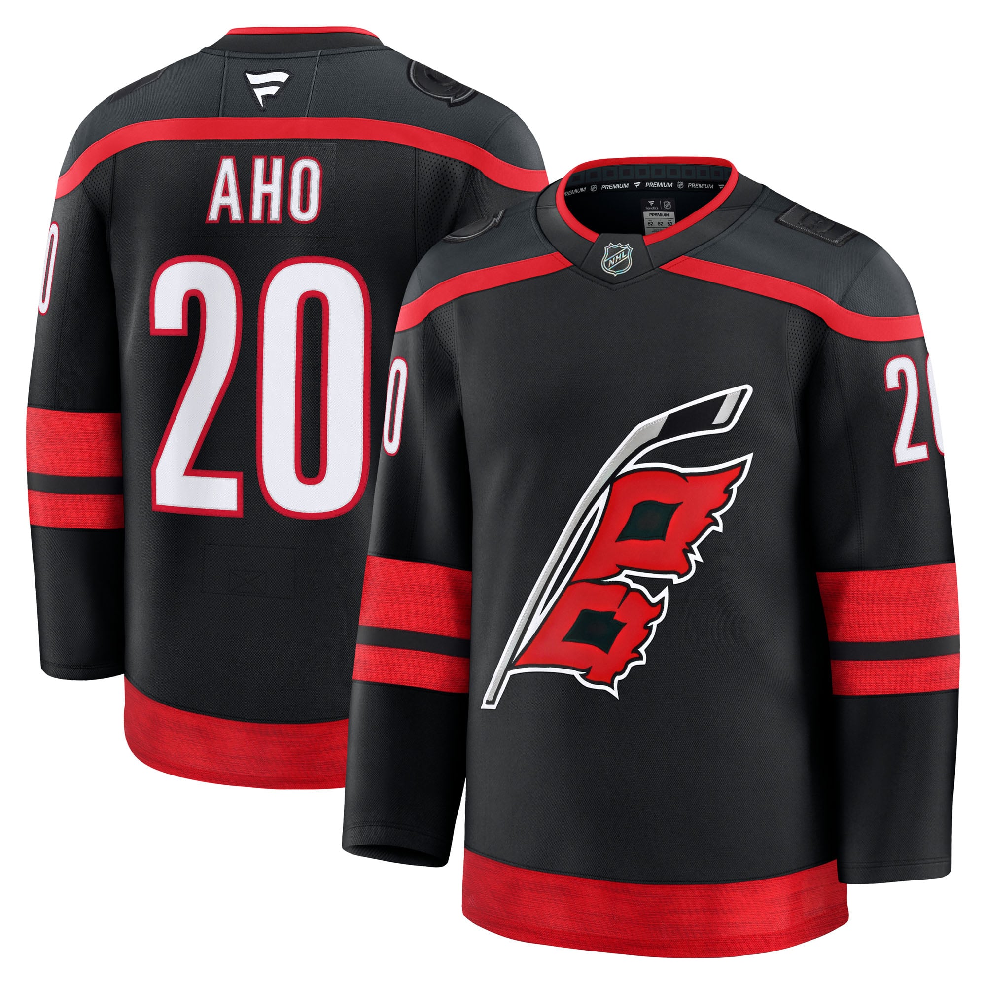 Sebastian Aho Carolina Hurricanes Alternate Premium Jersey - Black