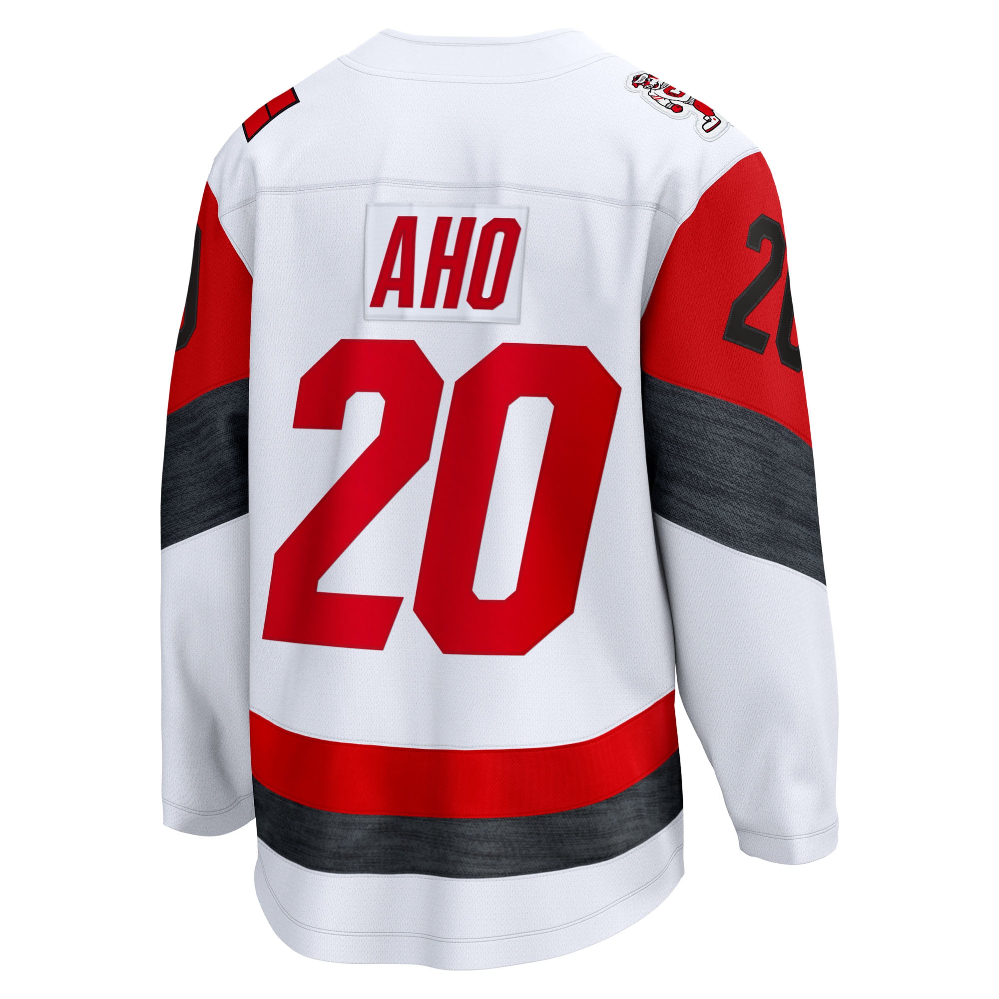 Sebastian Aho Carolina Hurricanes Away Breakaway Jersey - White - Image 4
