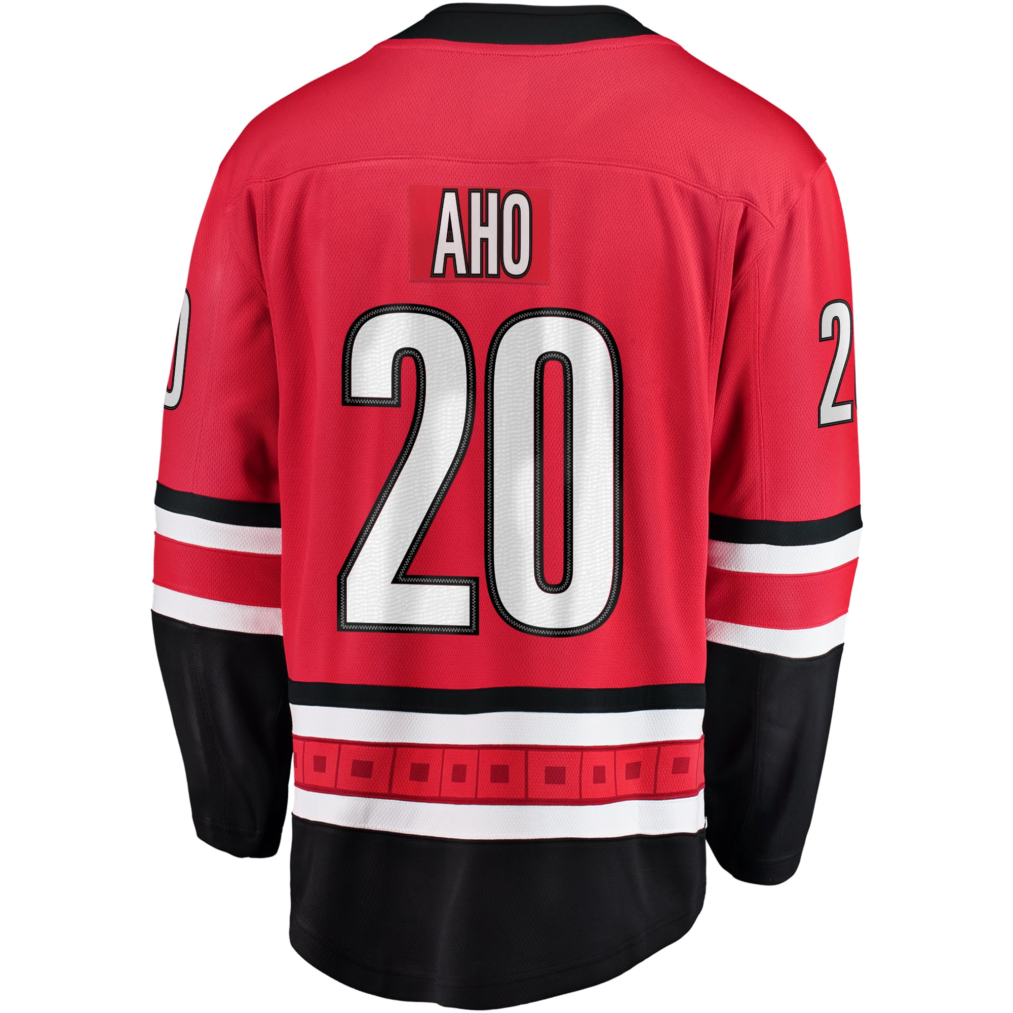 Sebastian Aho Carolina Hurricanes Home Breakaway Jersey - Red - Image 4