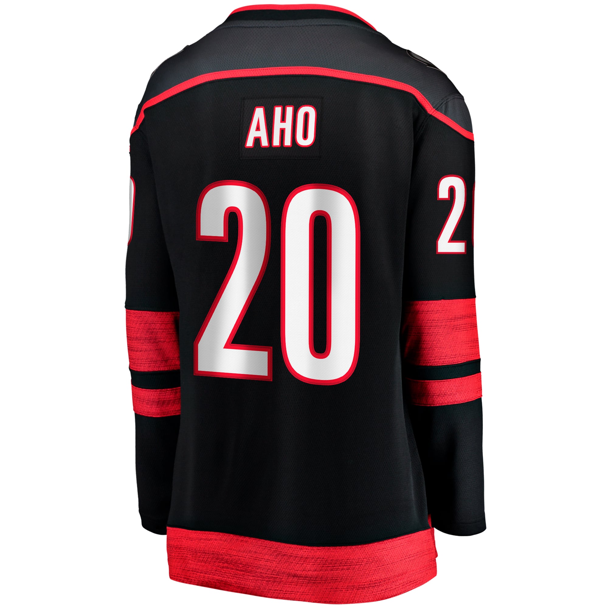 Sebastian Aho Carolina Hurricanes Women's Home Breakaway Player Jersey - Black - Image 4