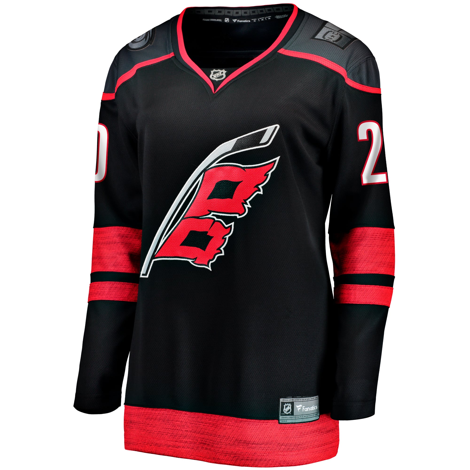 Sebastian Aho Carolina Hurricanes Women's Home Breakaway Player Jersey - Black - Image 3