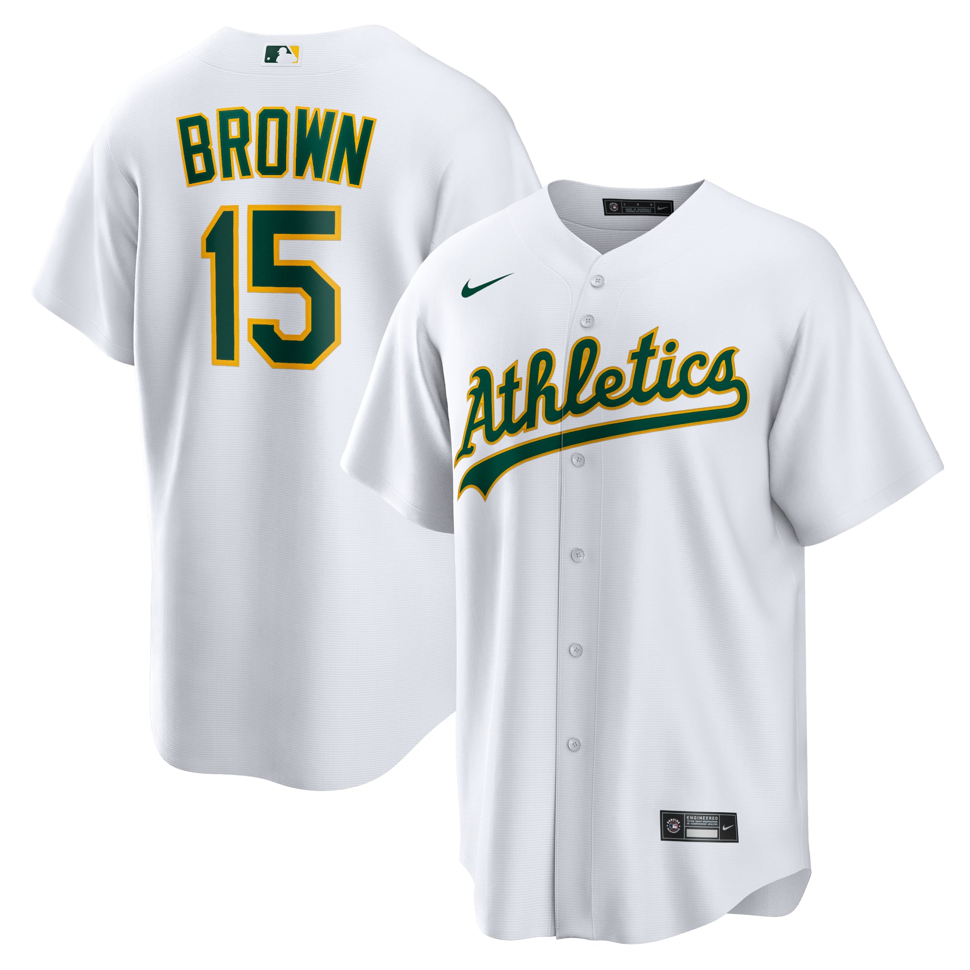 Seth Brown Athletics Home Jersey - White - Image 2