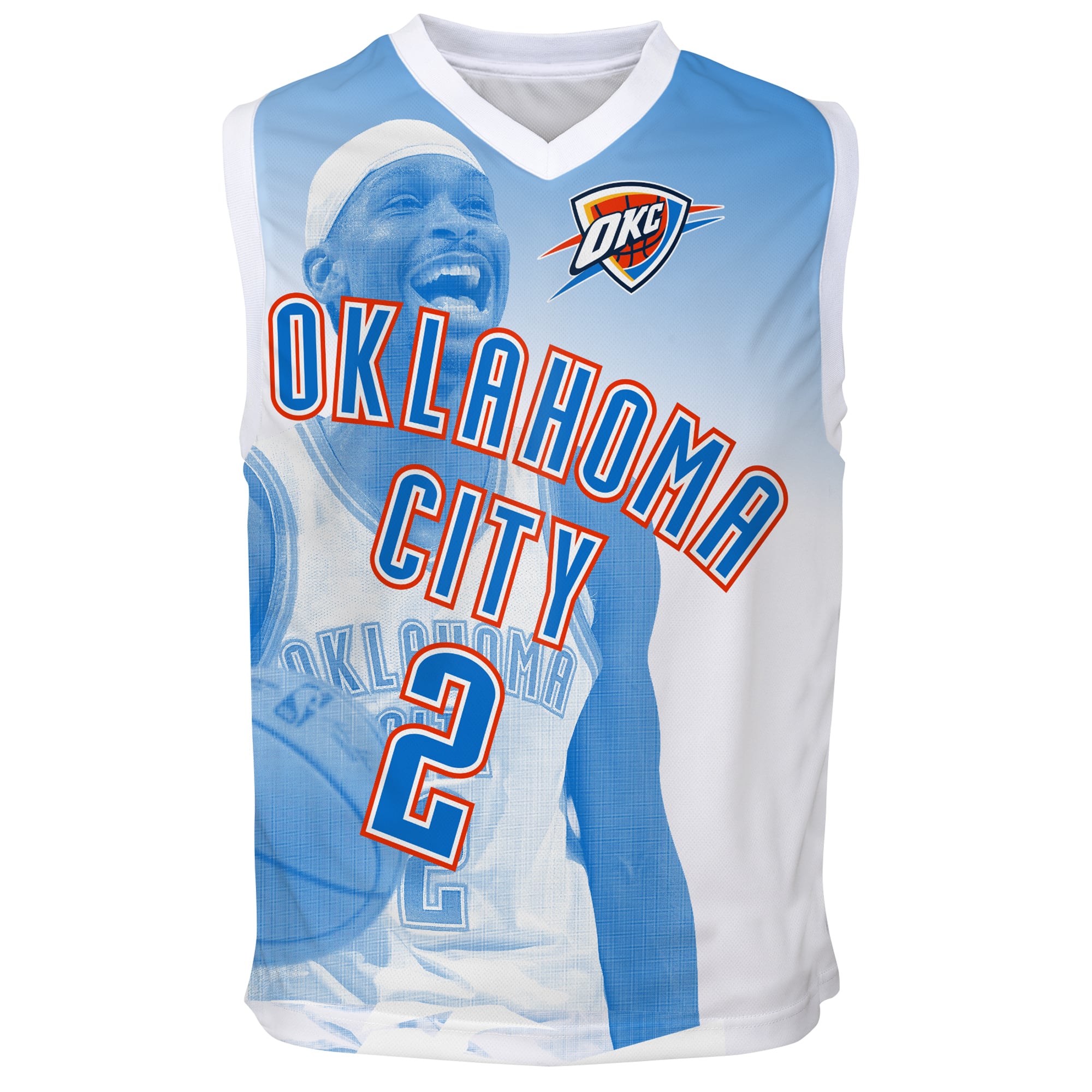 Shai Gilgeous-Alexander Oklahoma City Thunder Outerstuff Youth Hometown Fashion Jersey - Blue - Image 3