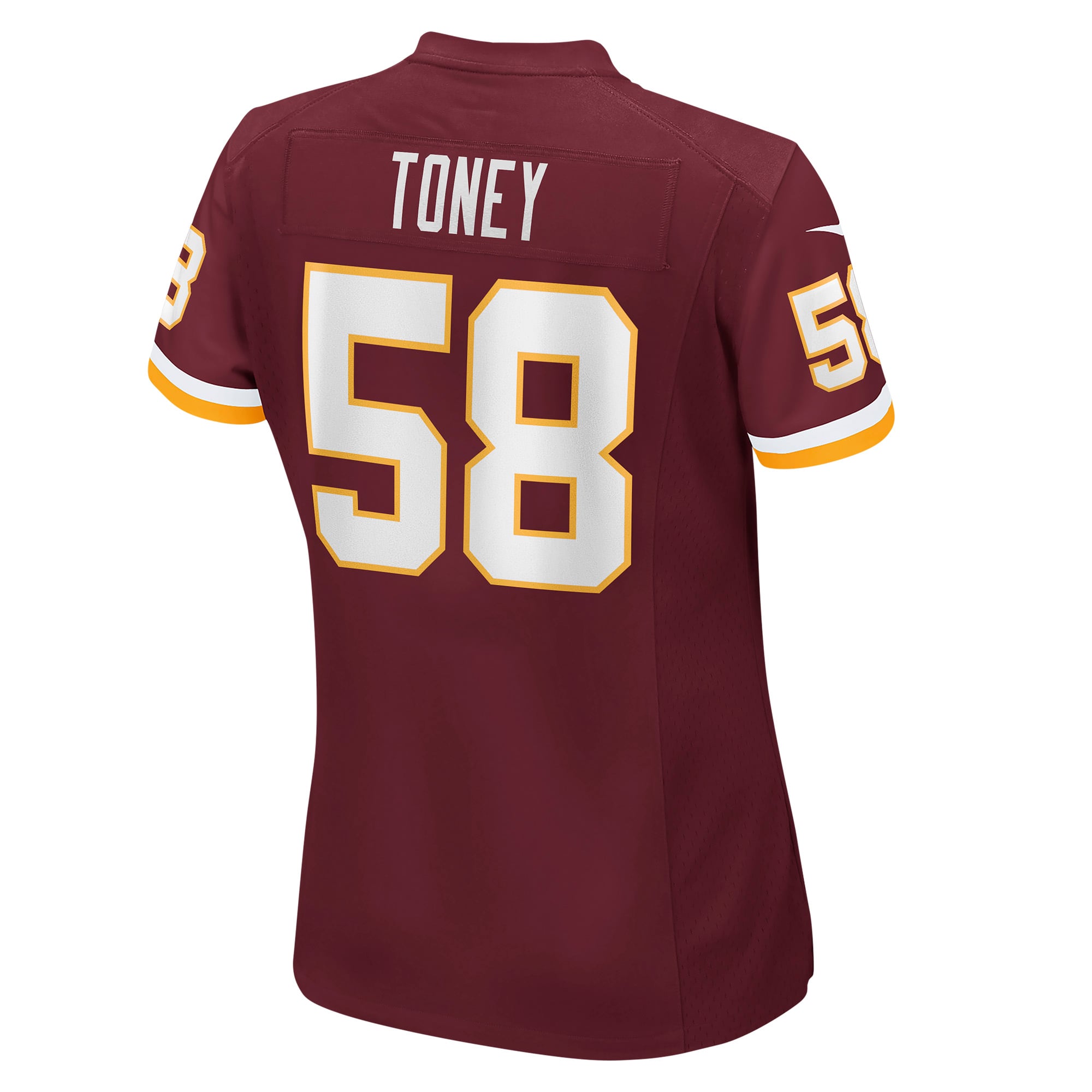 Shaka Toney Washington Football Team Women's Game Jersey - Burgundy - Image 4