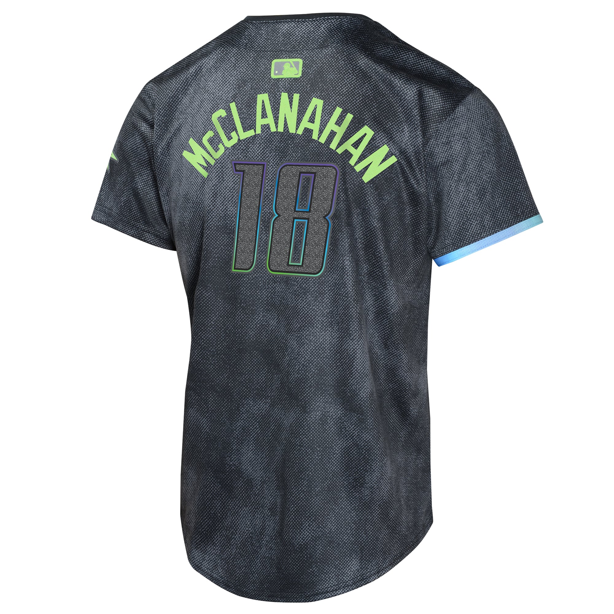 Shane McClanahan Tampa Bay Rays Youth 2024 City Connect Limited Player Jersey - Charcoal - Image 4