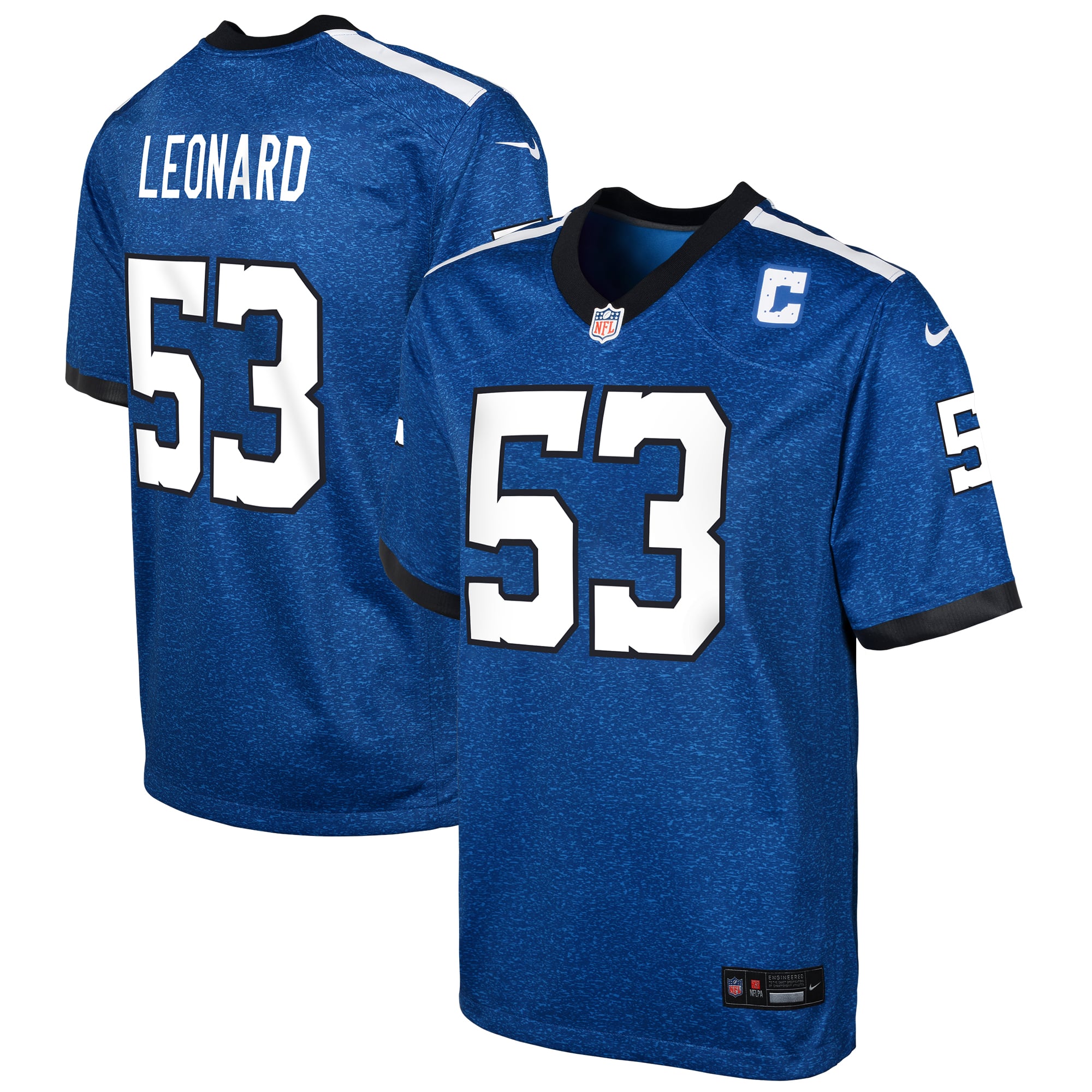 Shaquille Leonard Indianapolis Colts Youth Game Jersey - Blue - Image 2