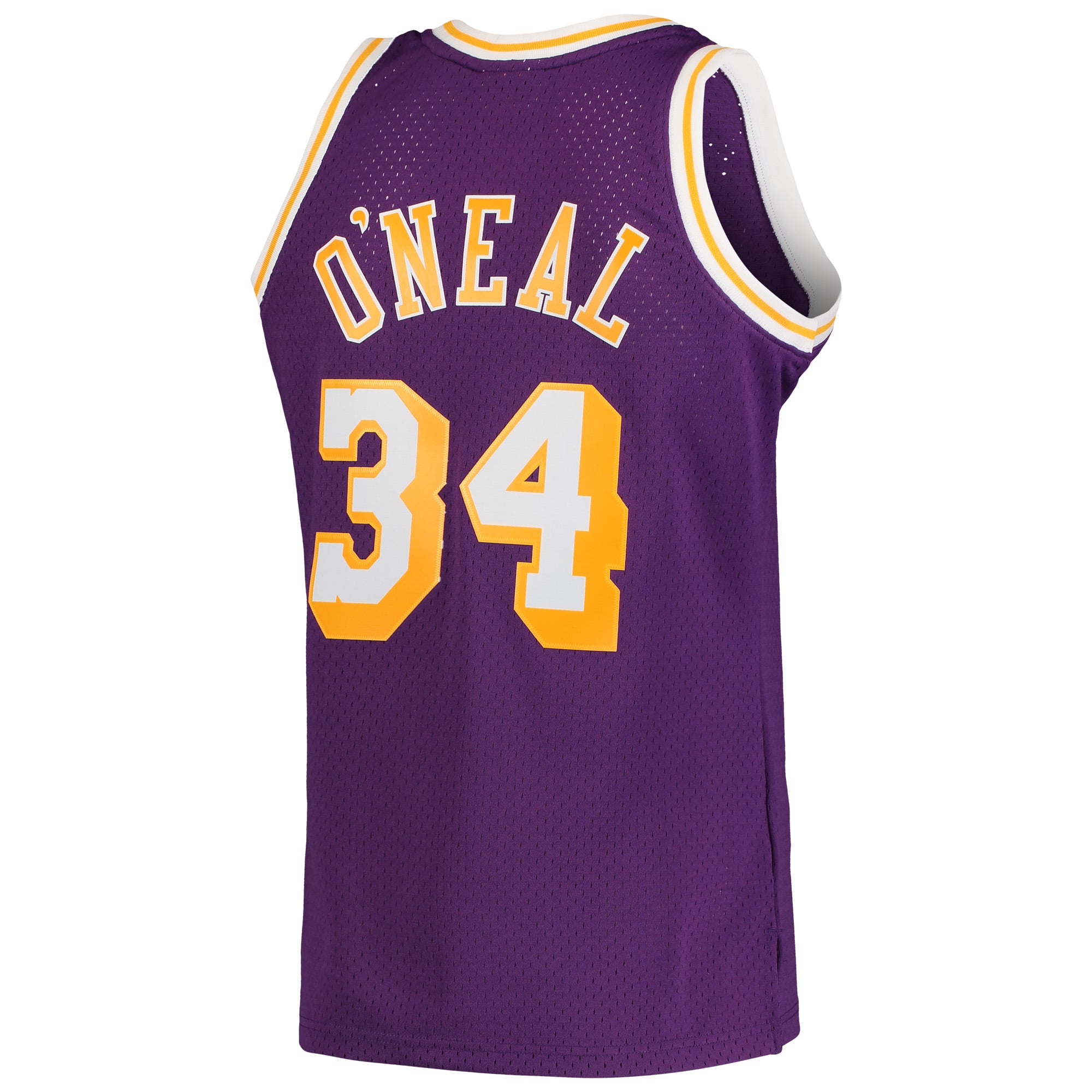 Shaquille O'Neal Los Angeles Lakers Hardwood Classics Swingman Jersey - Purple - Image 4