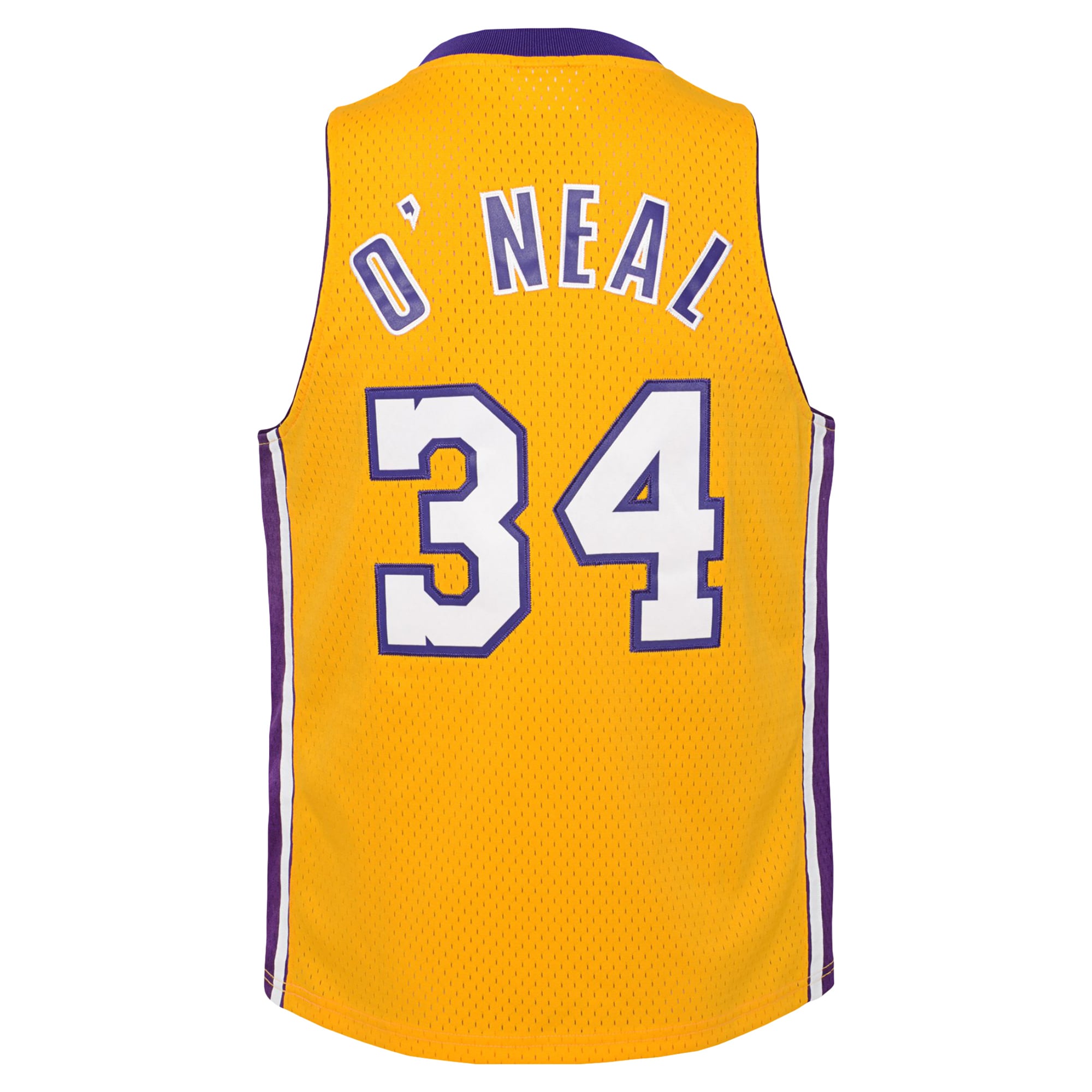Shaquille O'Neal Los Angeles Lakers Youth 1999/00 Hardwood Classics Swingman Jersey - Gold - Image 4