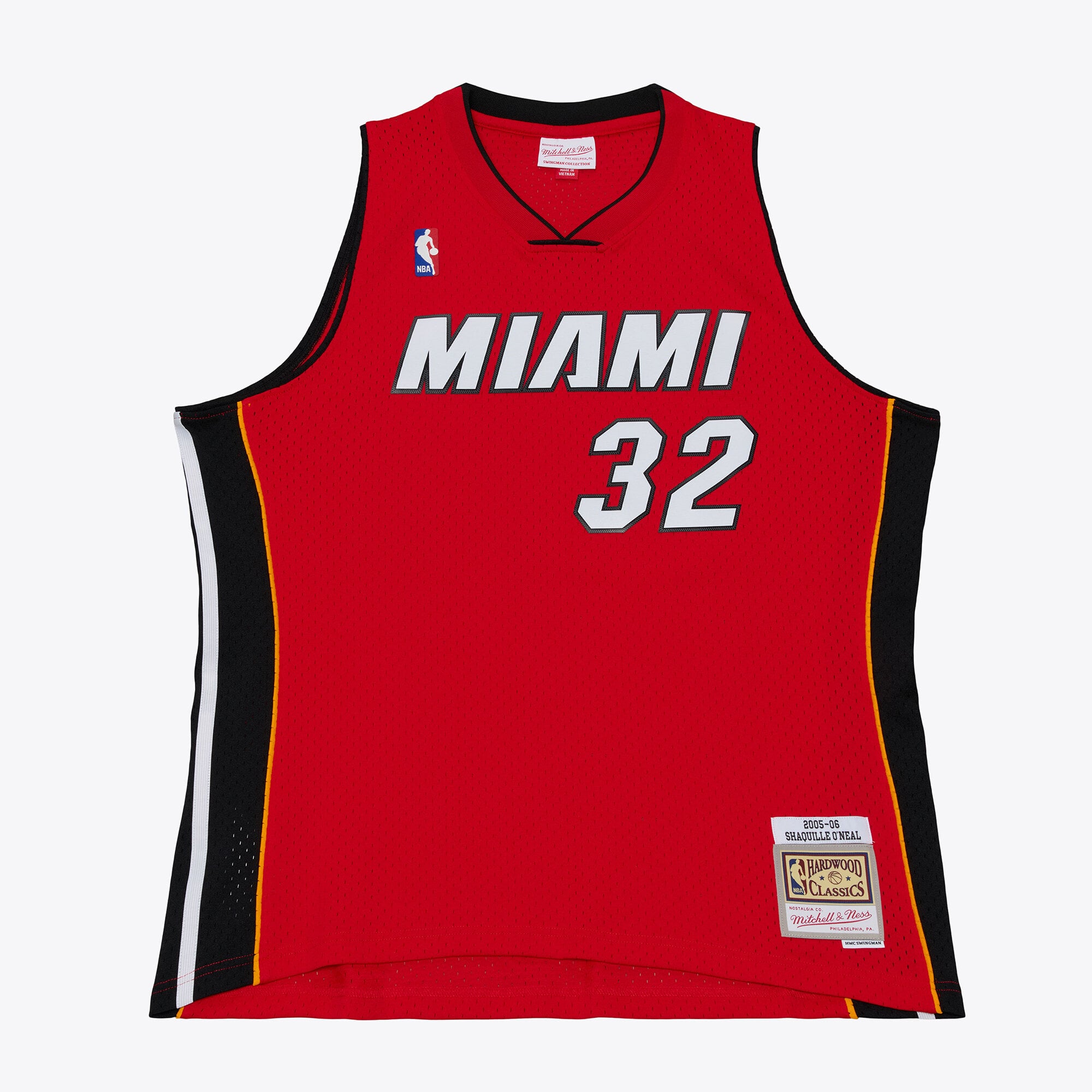 Shaquille O'Neal Miami Heat 2007/08 Hardwood Classics Swingman Jersey - Red - Image 2