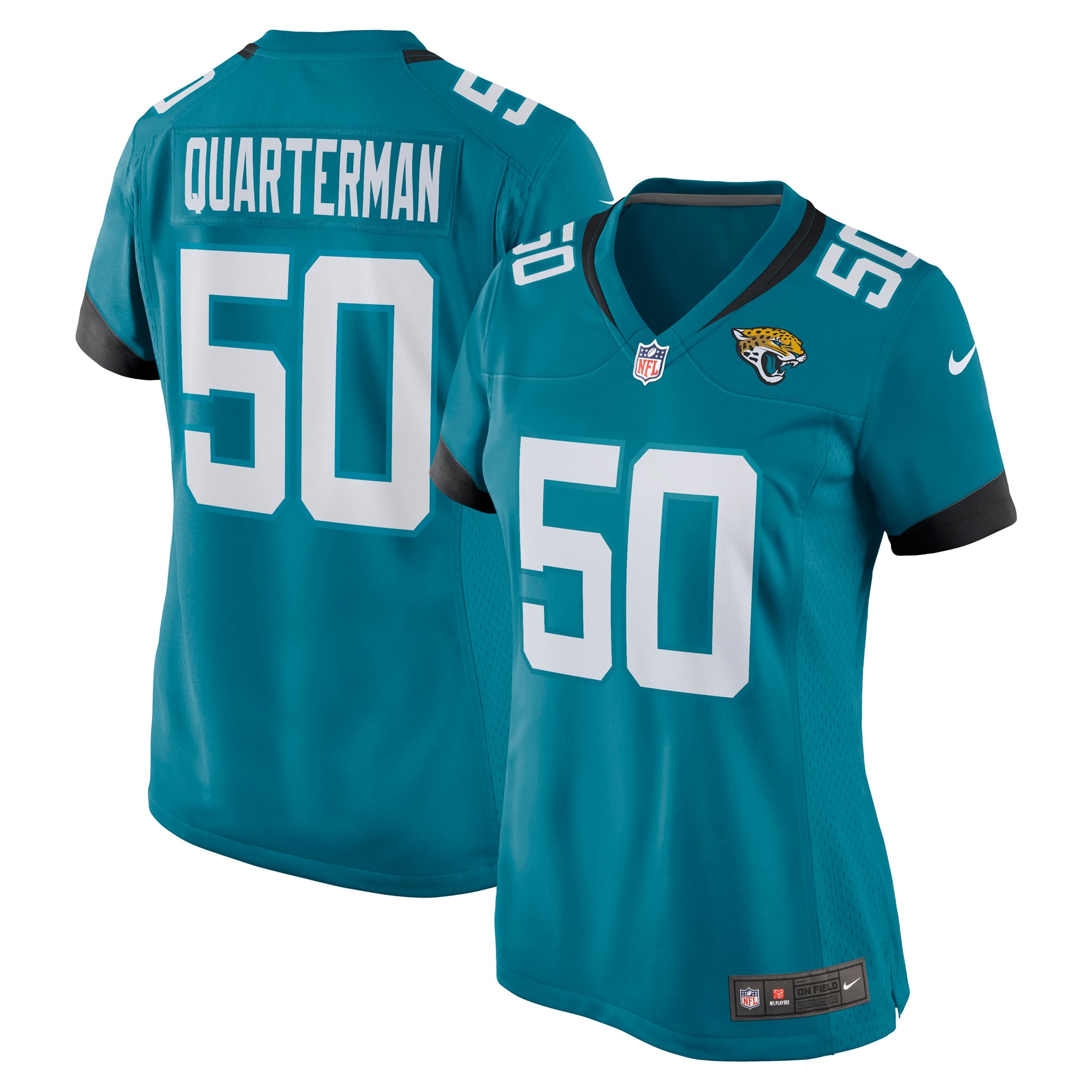Shaquille Quarterman Jacksonville Jaguars Women's Game Jersey - Teal - Image 2