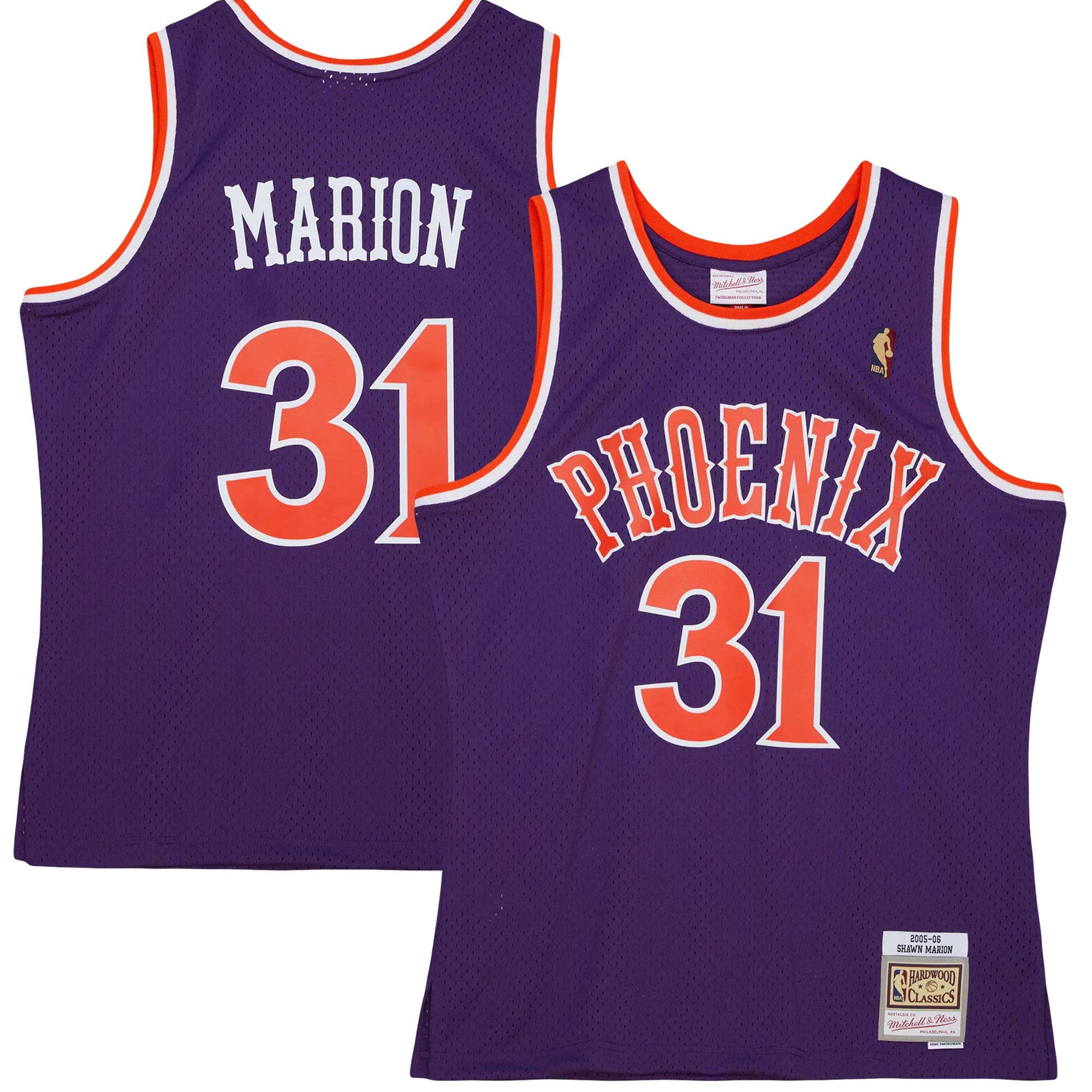 Shawn Marion Phoenix Suns 2005/06 Hardwood Classics Swingman Jersey - Purple - Image 2