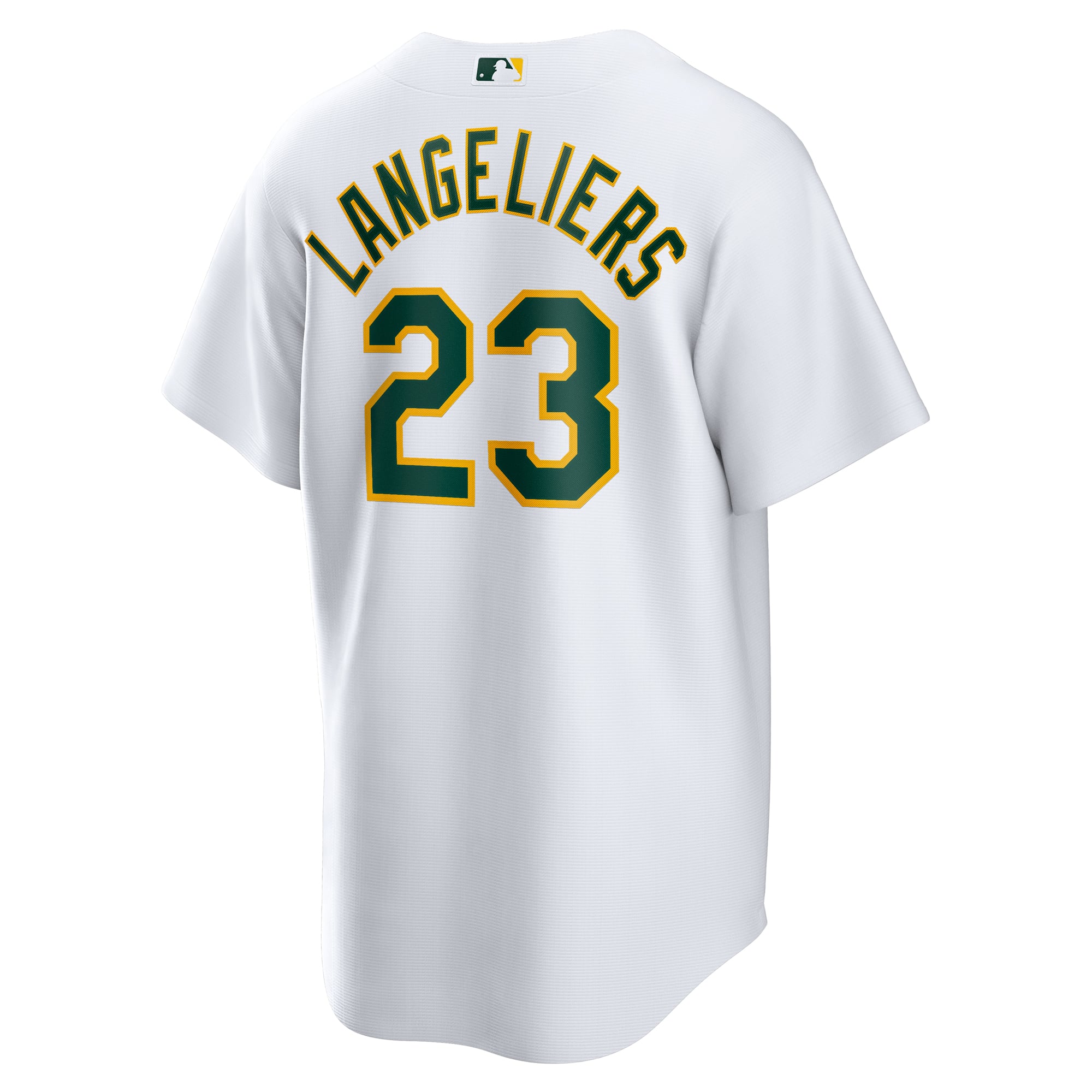 Shea Langeliers Athletics Home Jersey - White - Image 4