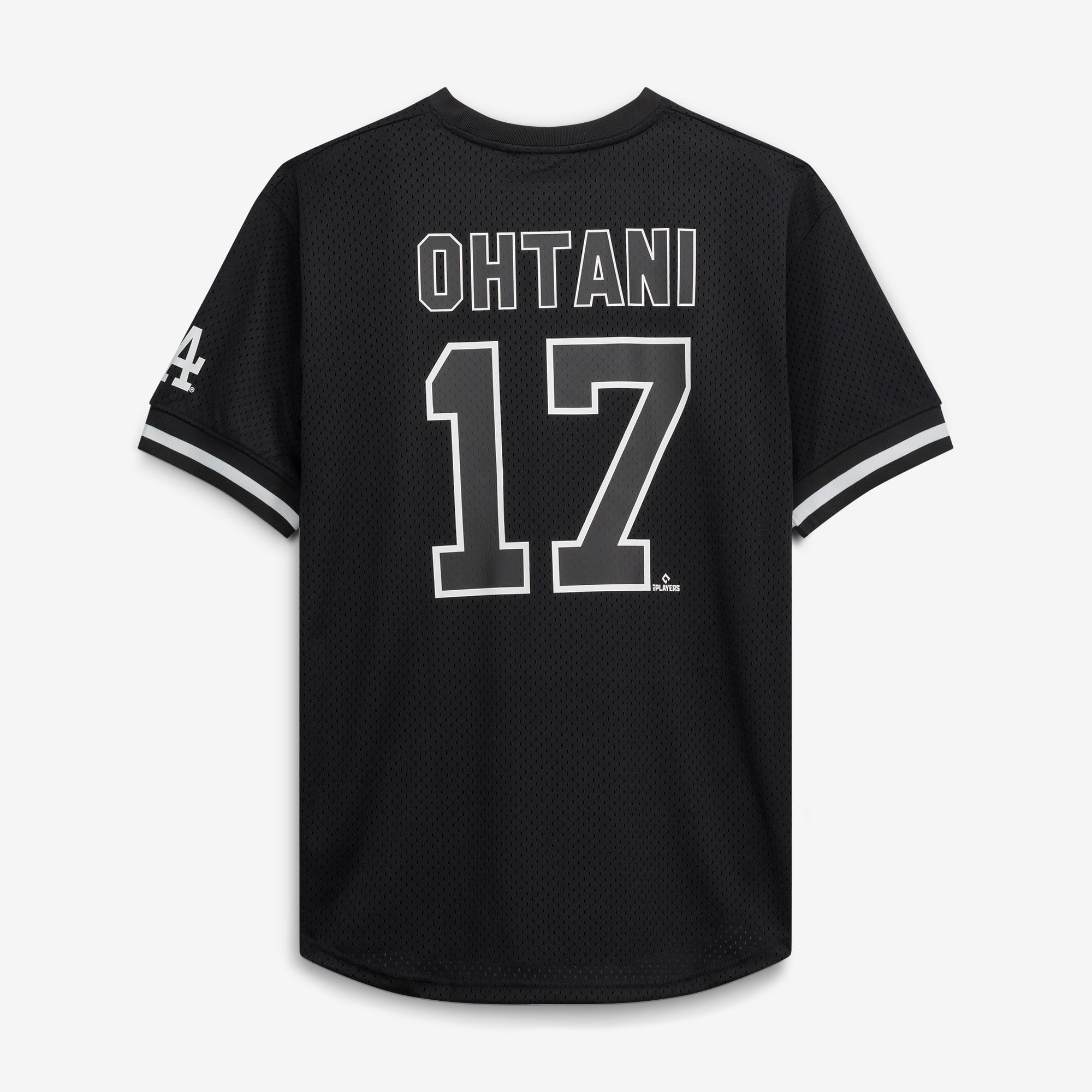 Shohei Ohtani Los Angeles Dodgers Big & Tall Heavyweight Mesh Jersey - Black/White - Image 4