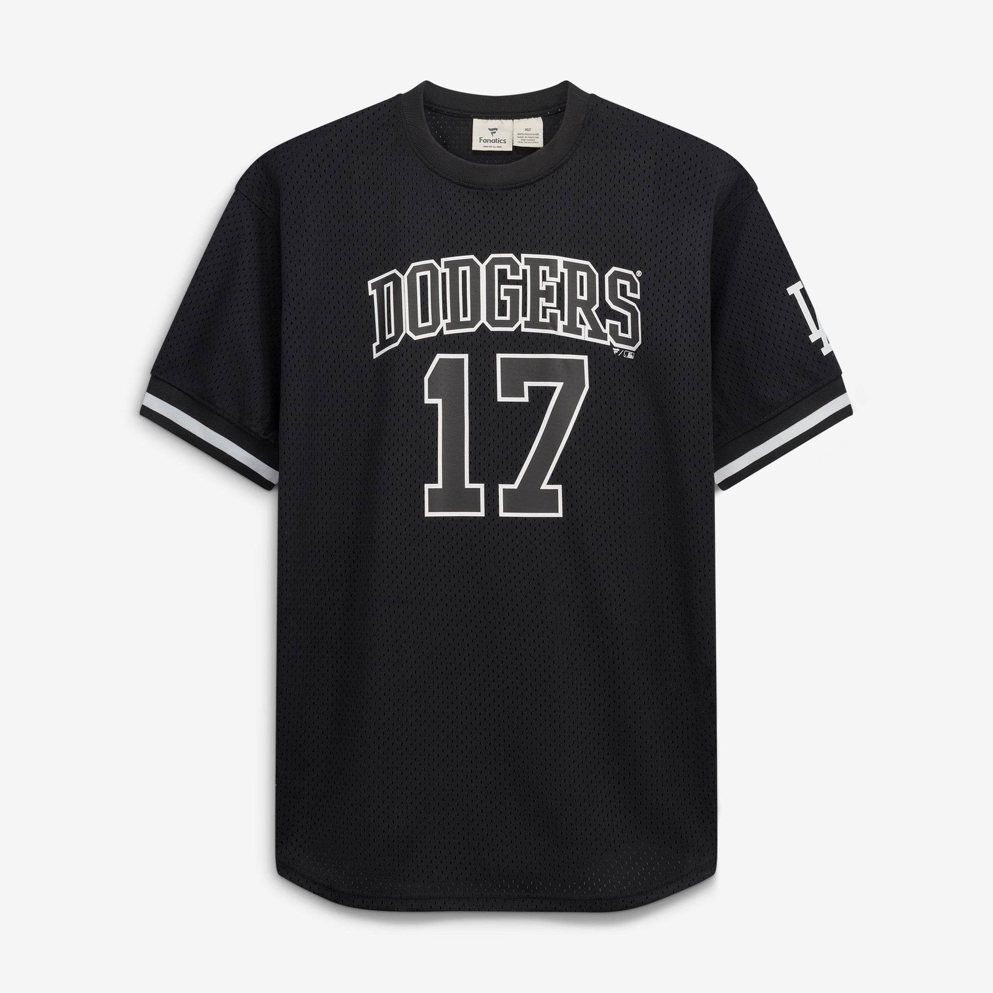 Shohei Ohtani Los Angeles Dodgers Big & Tall Heavyweight Mesh Jersey - Black/White - Image 3