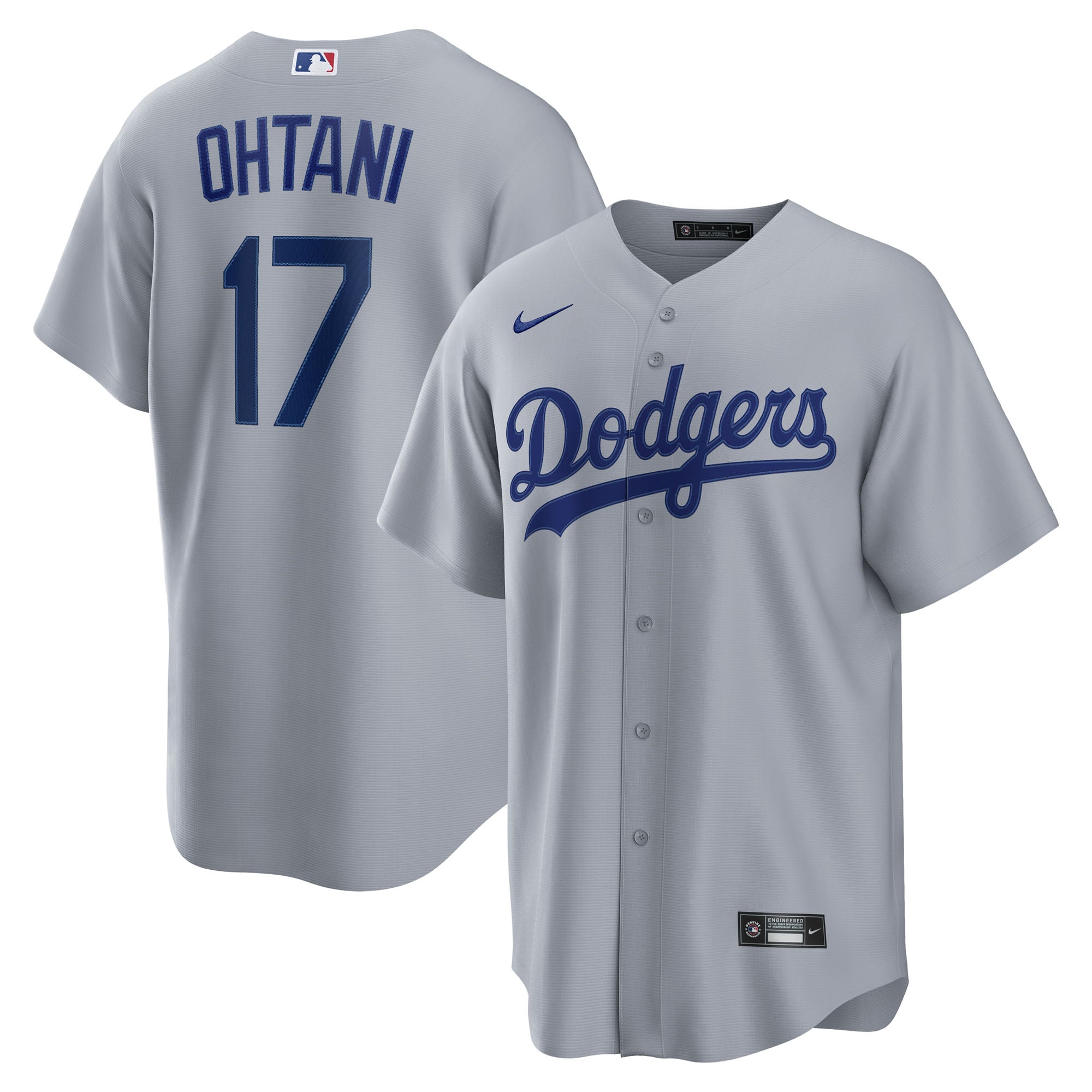 Shohei Ohtani Los Angeles Dodgers Road Jersey - Gray - Image 2