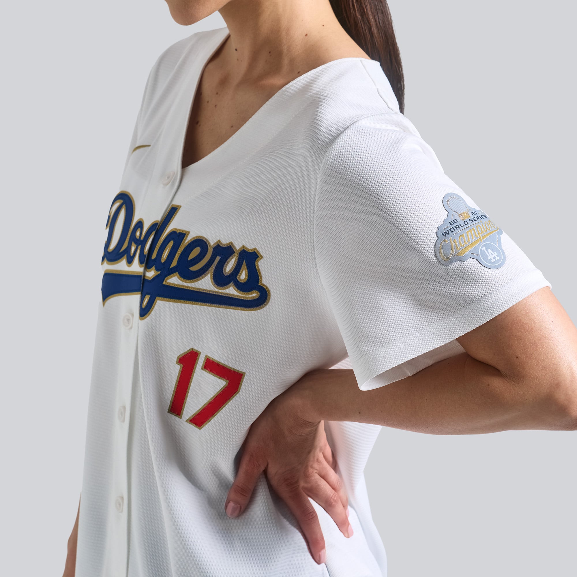 Shohei Ohtani Los Angeles Dodgers Women's 2026 Gold Collection Stadium Jersey - White - Image 8