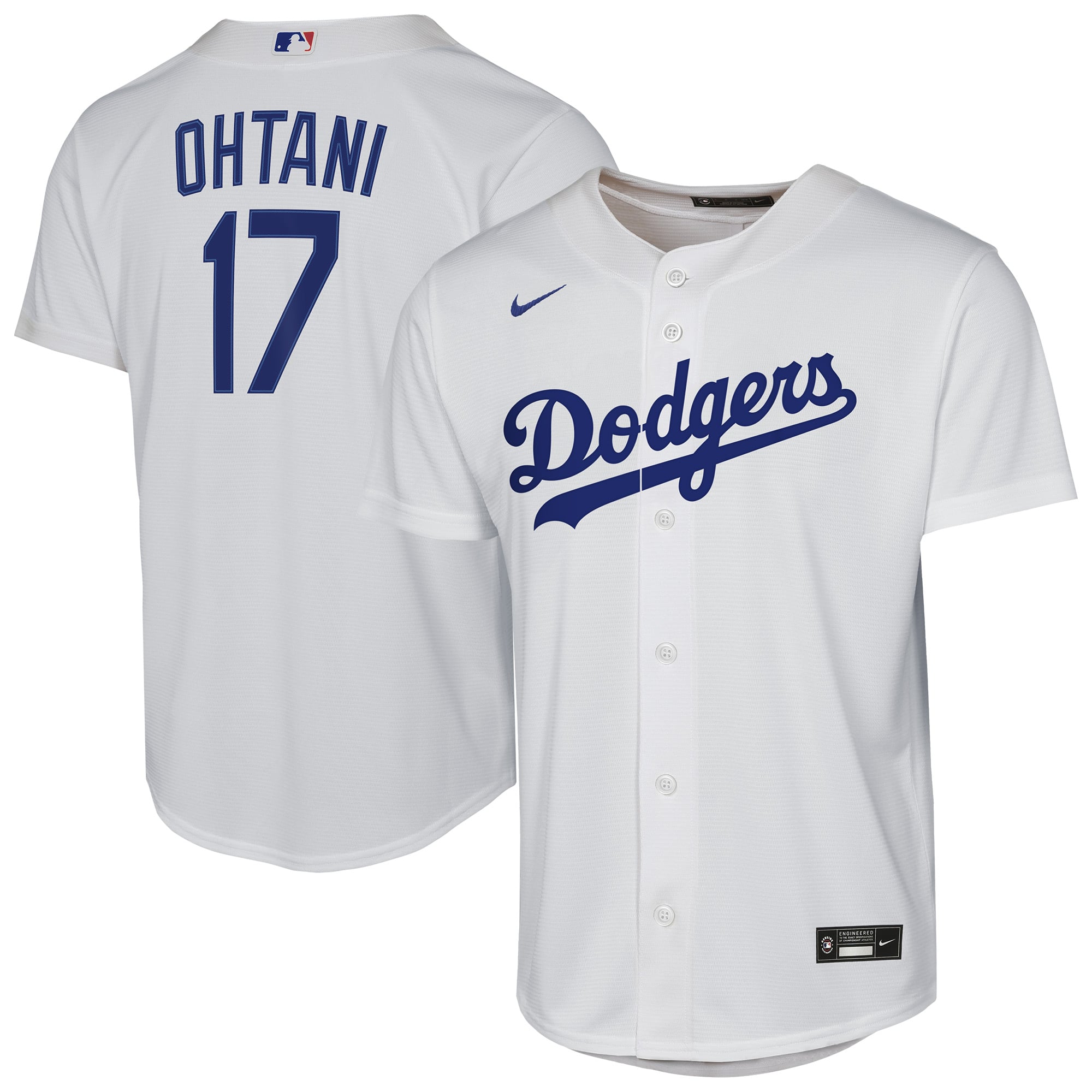 Shohei Ohtani Los Angeles Dodgers Youth Home Player Jersey - White - Image 2