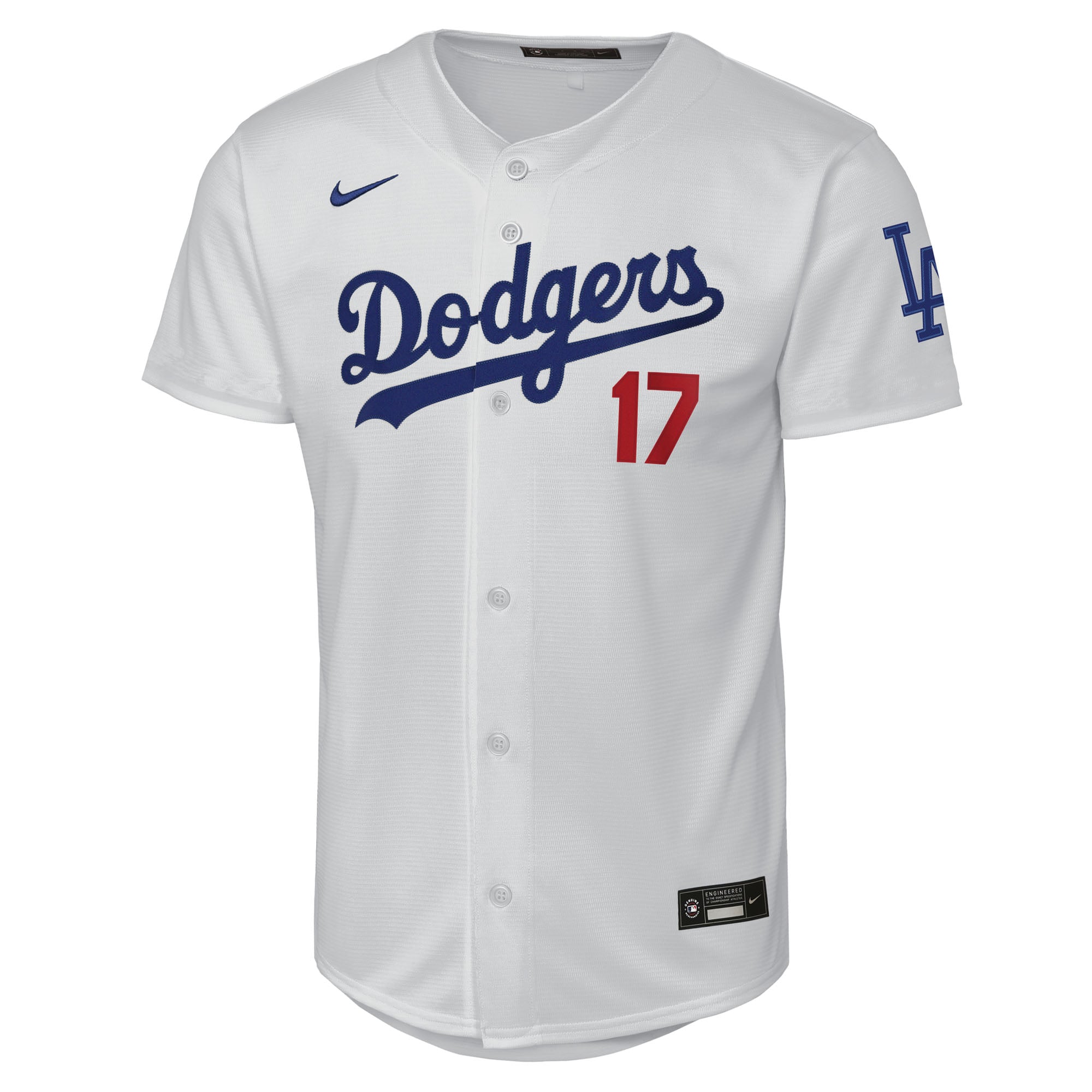Shohei Ohtani Los Angeles Dodgers Youth Home Stadium Jersey - White - Image 3