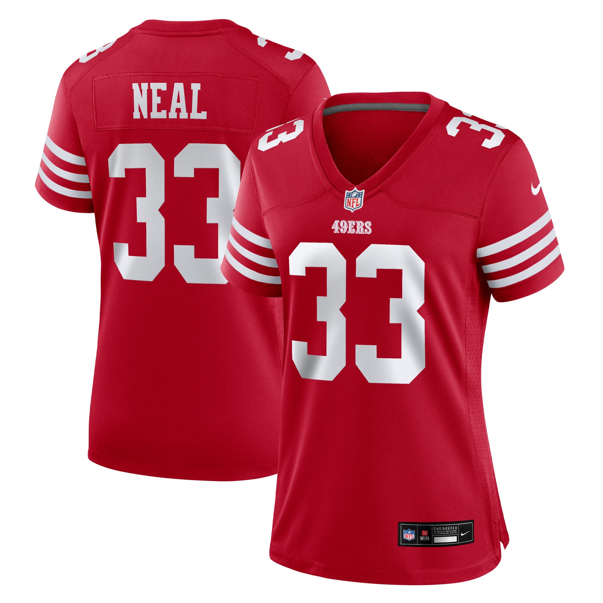 Siran Neal San Francisco 49ers Women's Team Game Jersey - Scarlet - Image 2