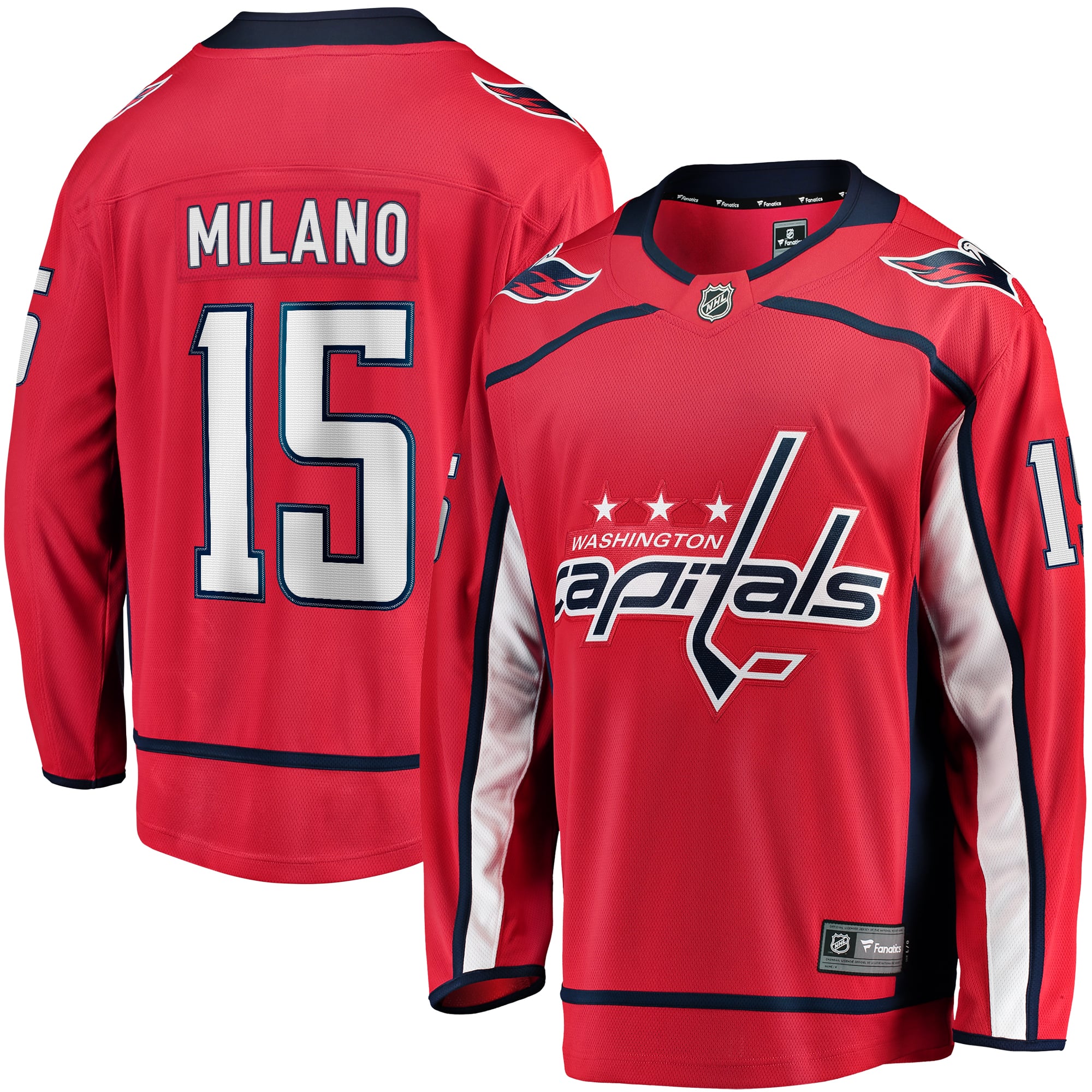 Sonny Milano Washington Capitals Home Breakaway Jersey - Red