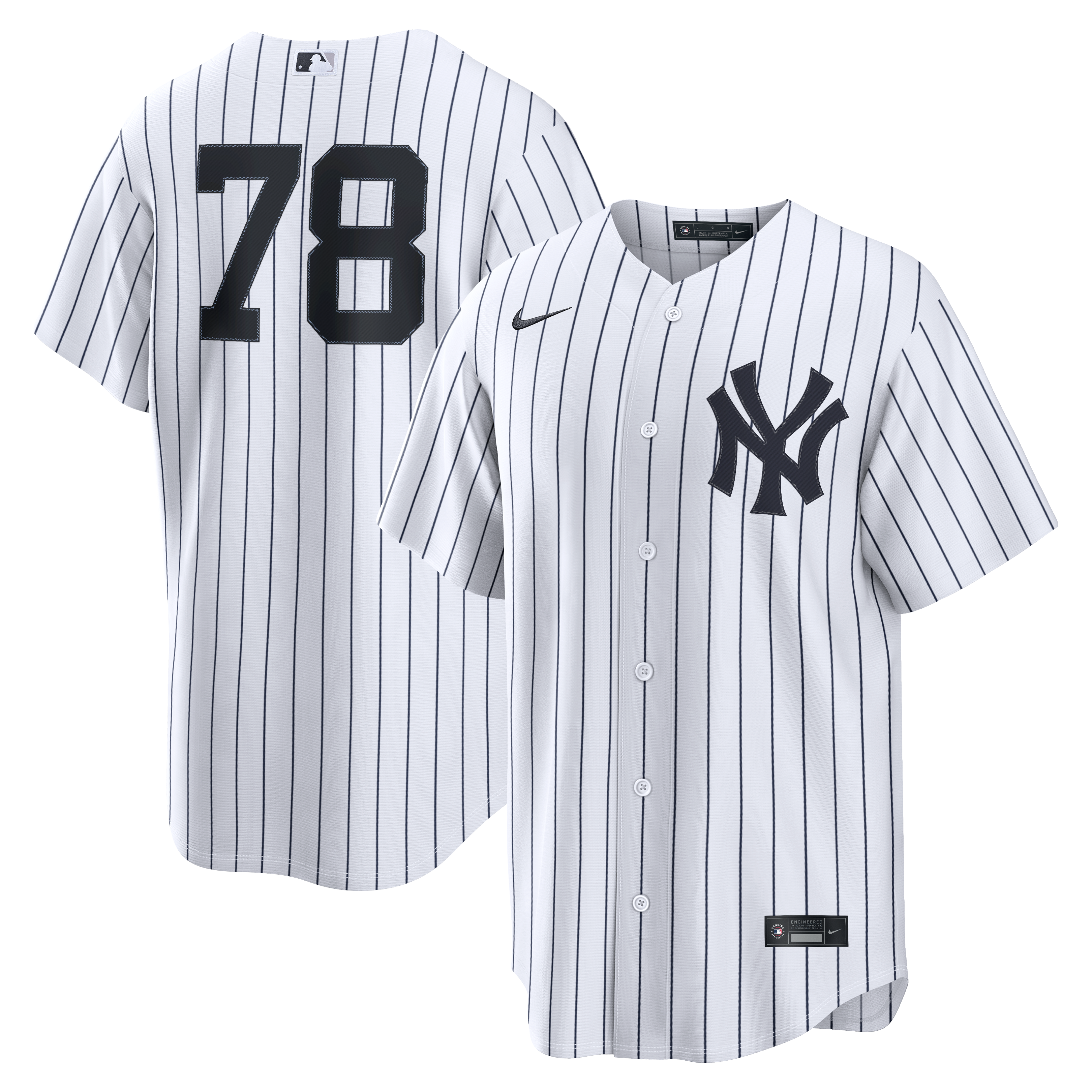 Spencer Jones New York Yankees Home Jersey - White - Image 2