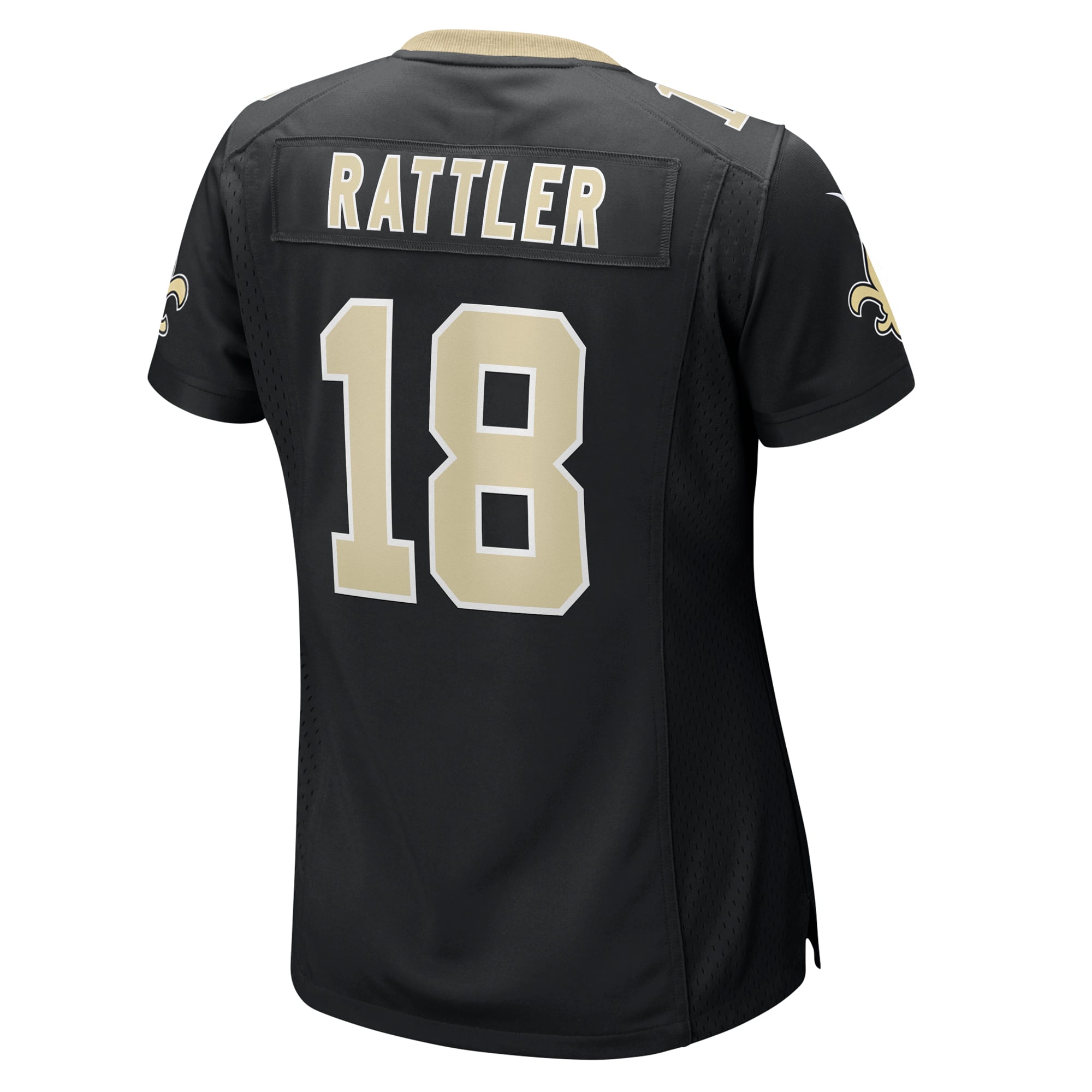 Spencer Rattler New Orleans Saints Women's Game Jersey - Black - Image 4