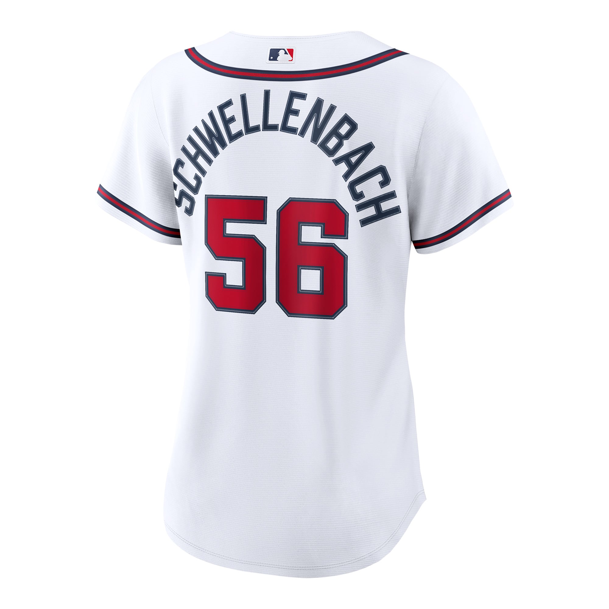 Spencer Schwellenbach Atlanta Braves Women's Home Jersey - White - Image 4