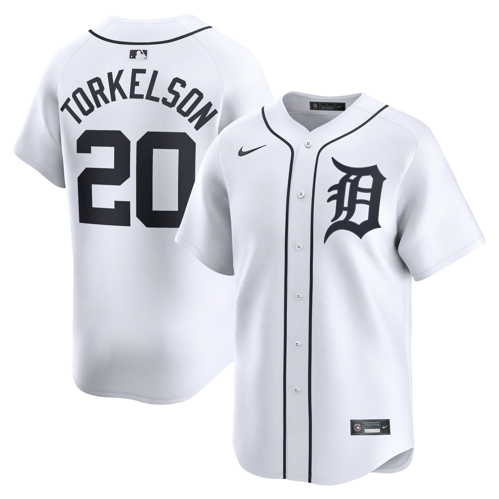 Spencer Torkelson Detroit Tigers Youth Home Limited Player Jersey - White - Image 2
