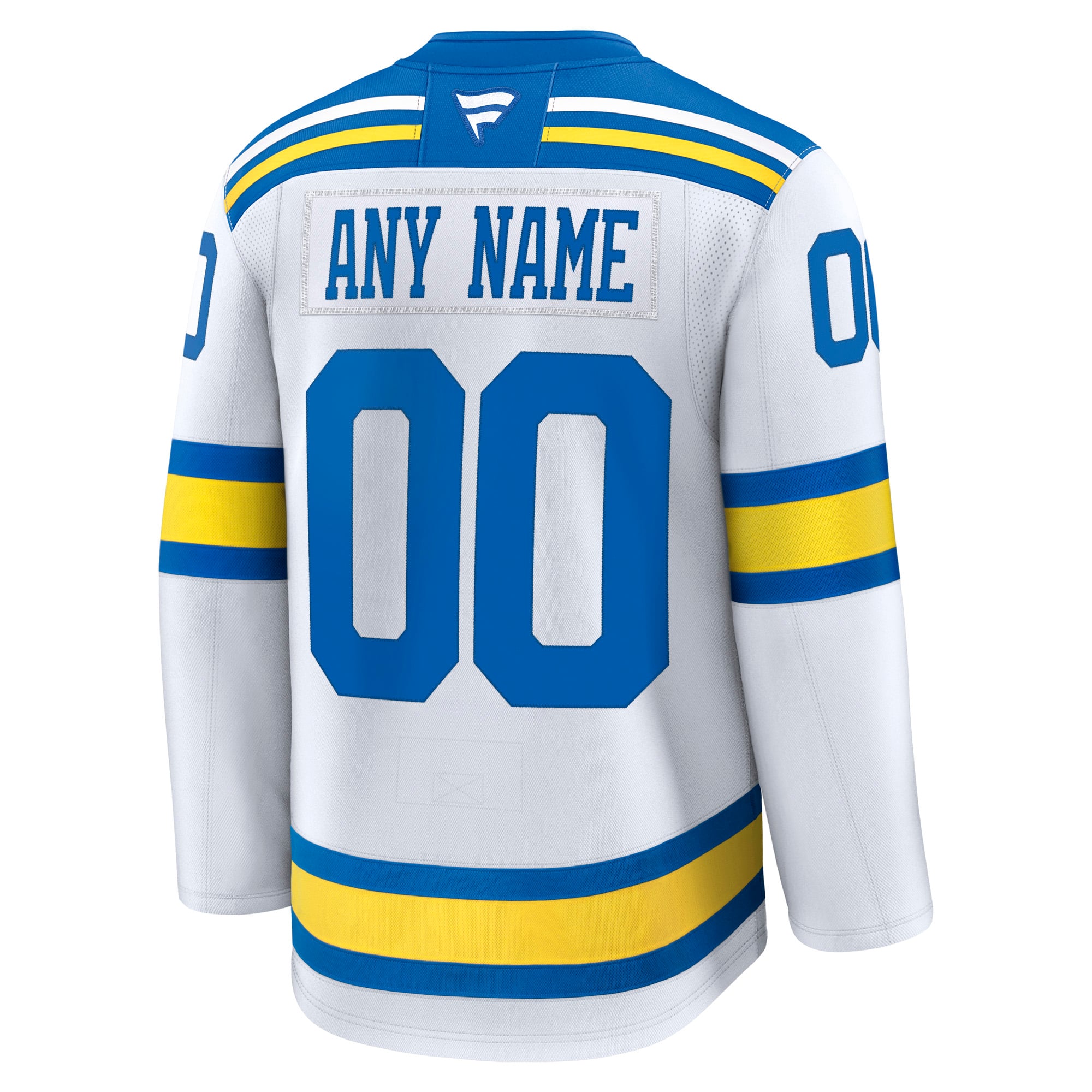 St. Louis Blues Alternate Premium Custom Jersey - White - Image 4