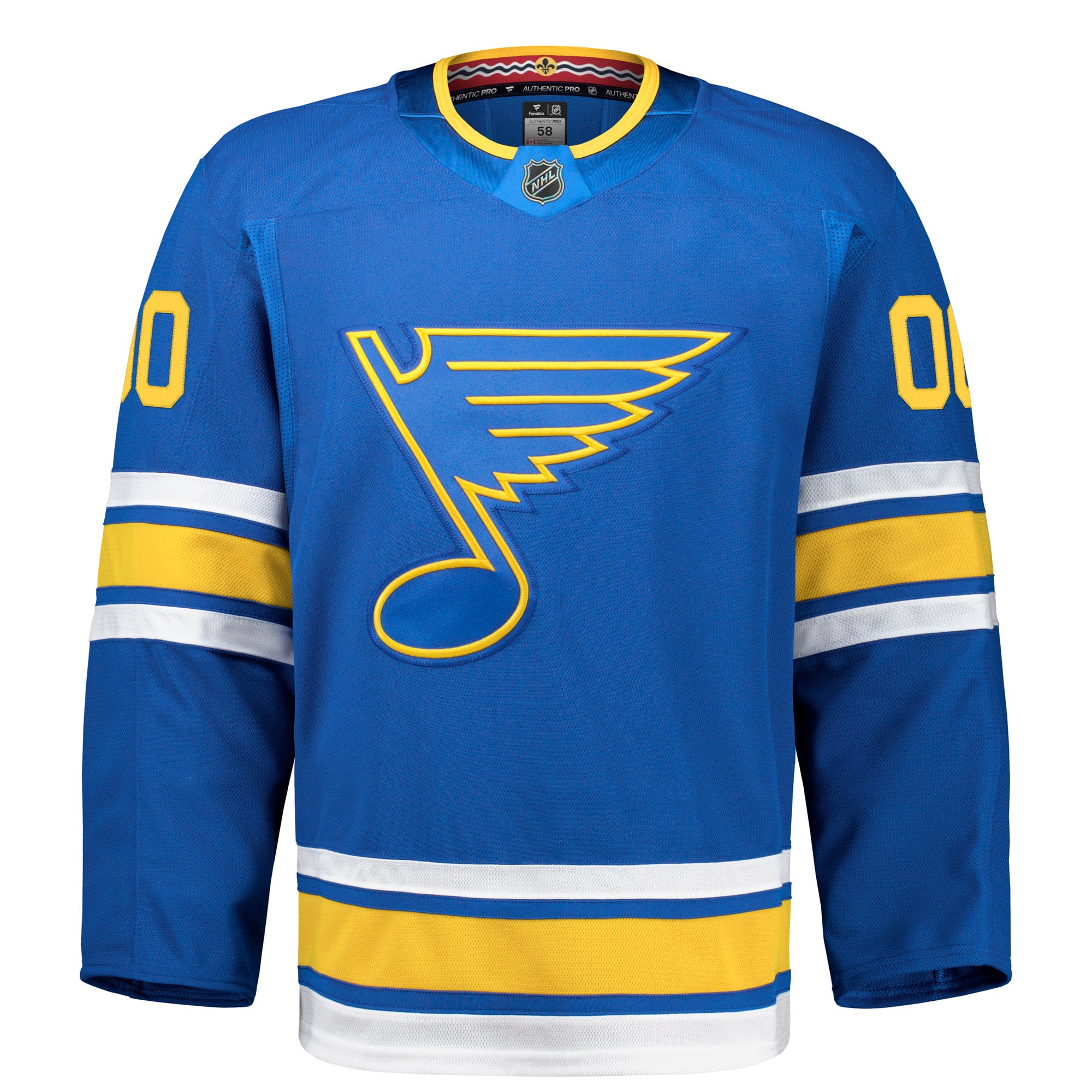 St. Louis Blues Home Pro Custom Jersey - Blue - Image 3
