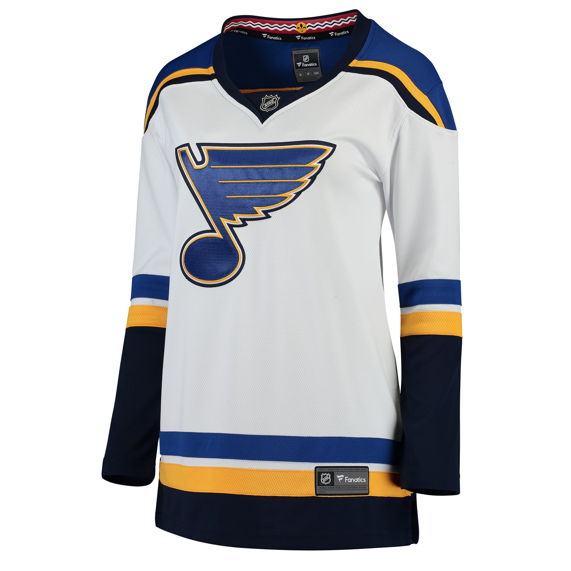 St. Louis Blues Women's Home Breakaway Jersey - White - Image 3