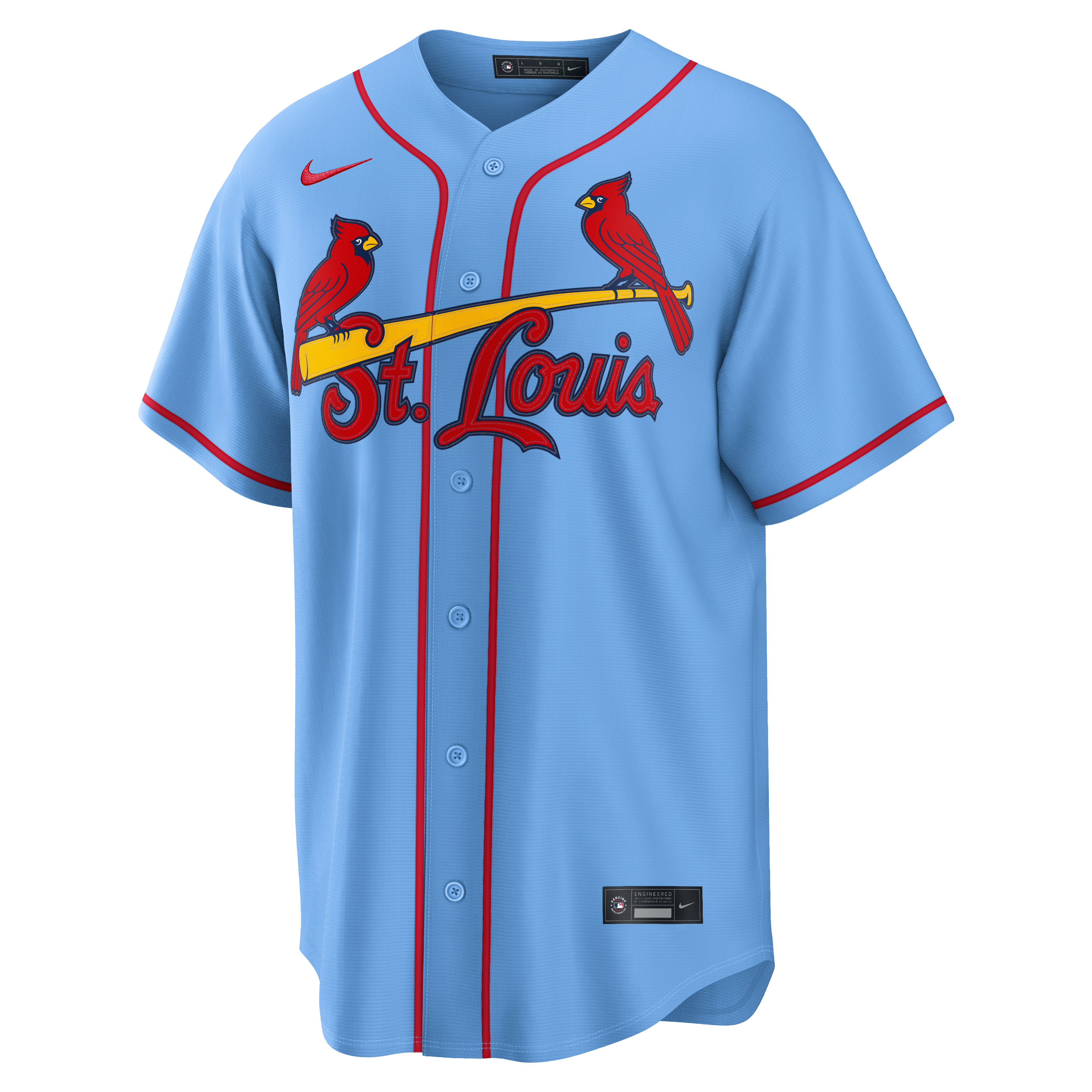 St. Louis Cardinals Alternate Jersey - Light Blue - Image 3