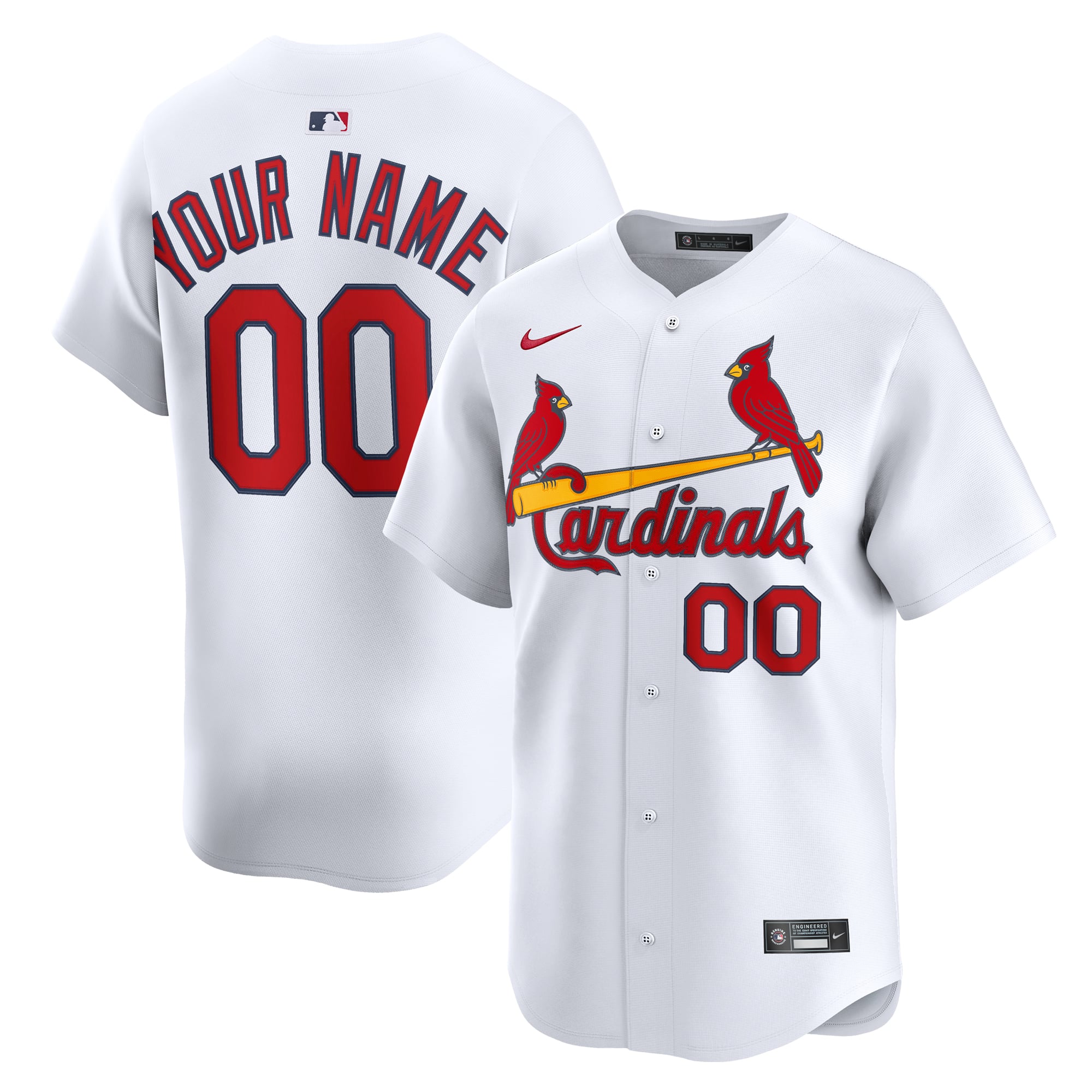 St. Louis Cardinals Alternate Limited Custom Jersey - White