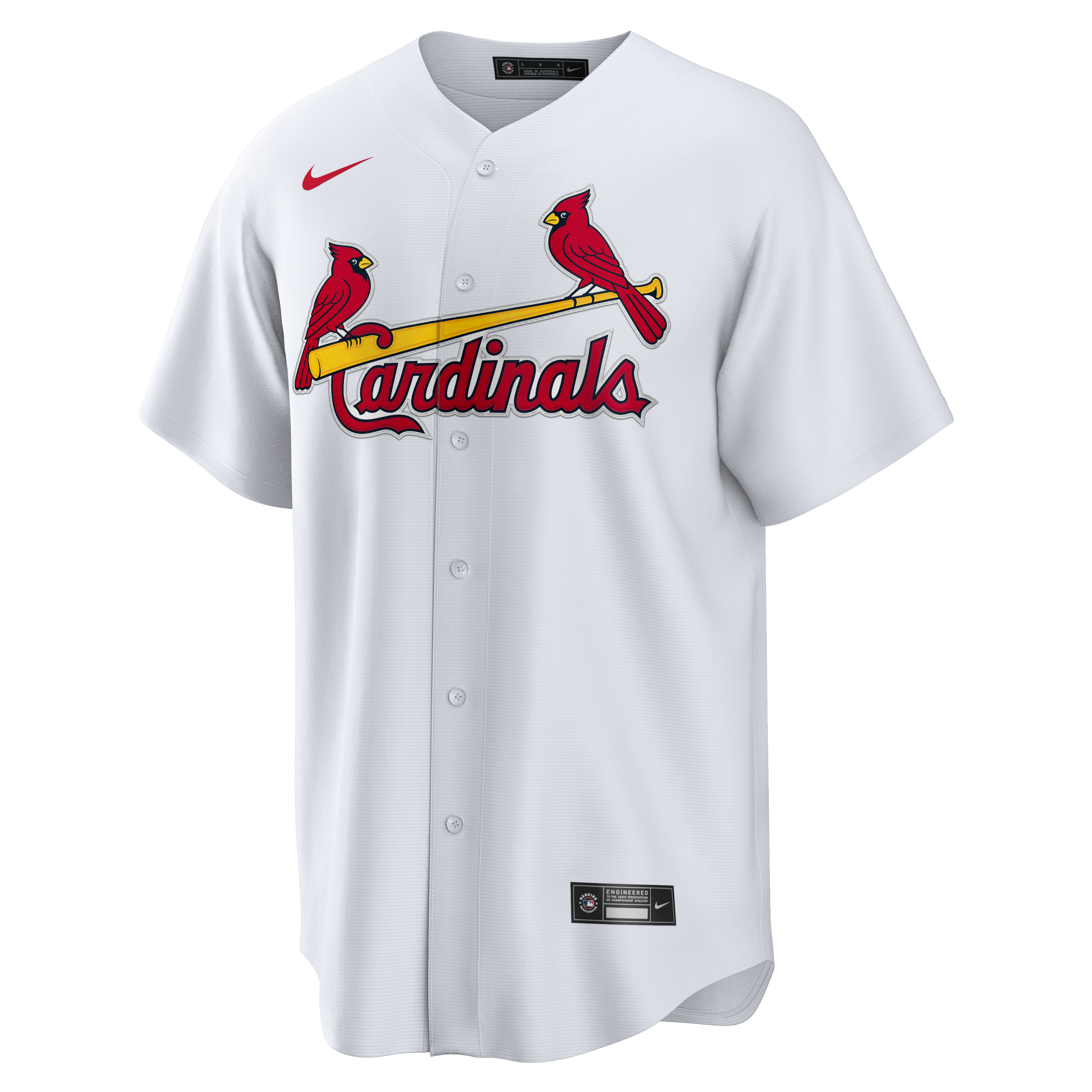 St. Louis Cardinals Home Big & Tall Jersey - White - Image 3