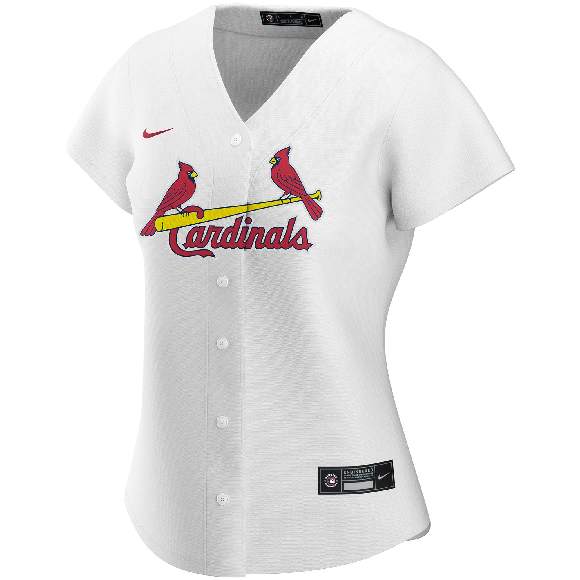 St. Louis Cardinals Women's Home Custom Jersey - White - Image 3