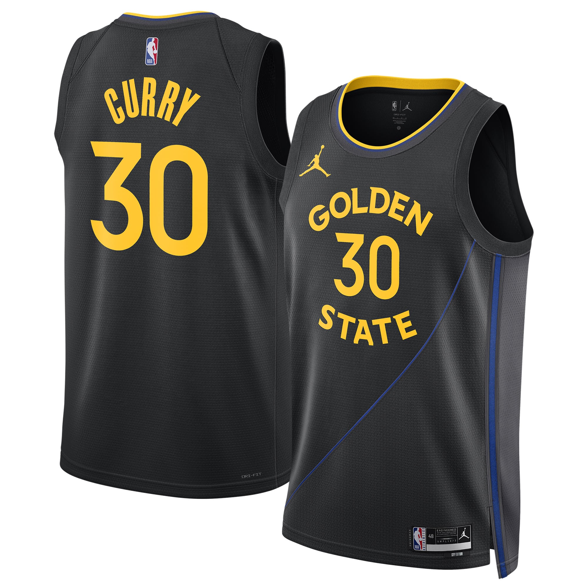 Stephen Curry Golden State Warriors Jordan Brand Unisex 2024/25 Swingman Jersey - Statement Edition - Black - Image 2