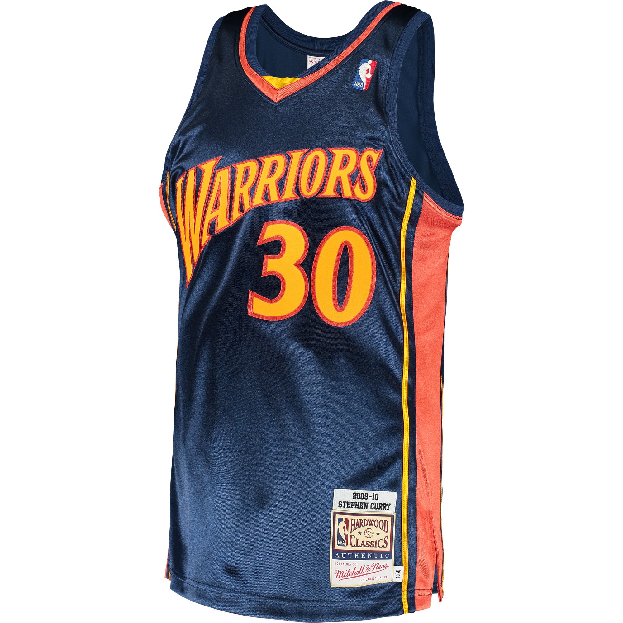 Stephen Curry Golden State Warriors 2009/10 Hardwood Classics Jersey - Navy - Image 3