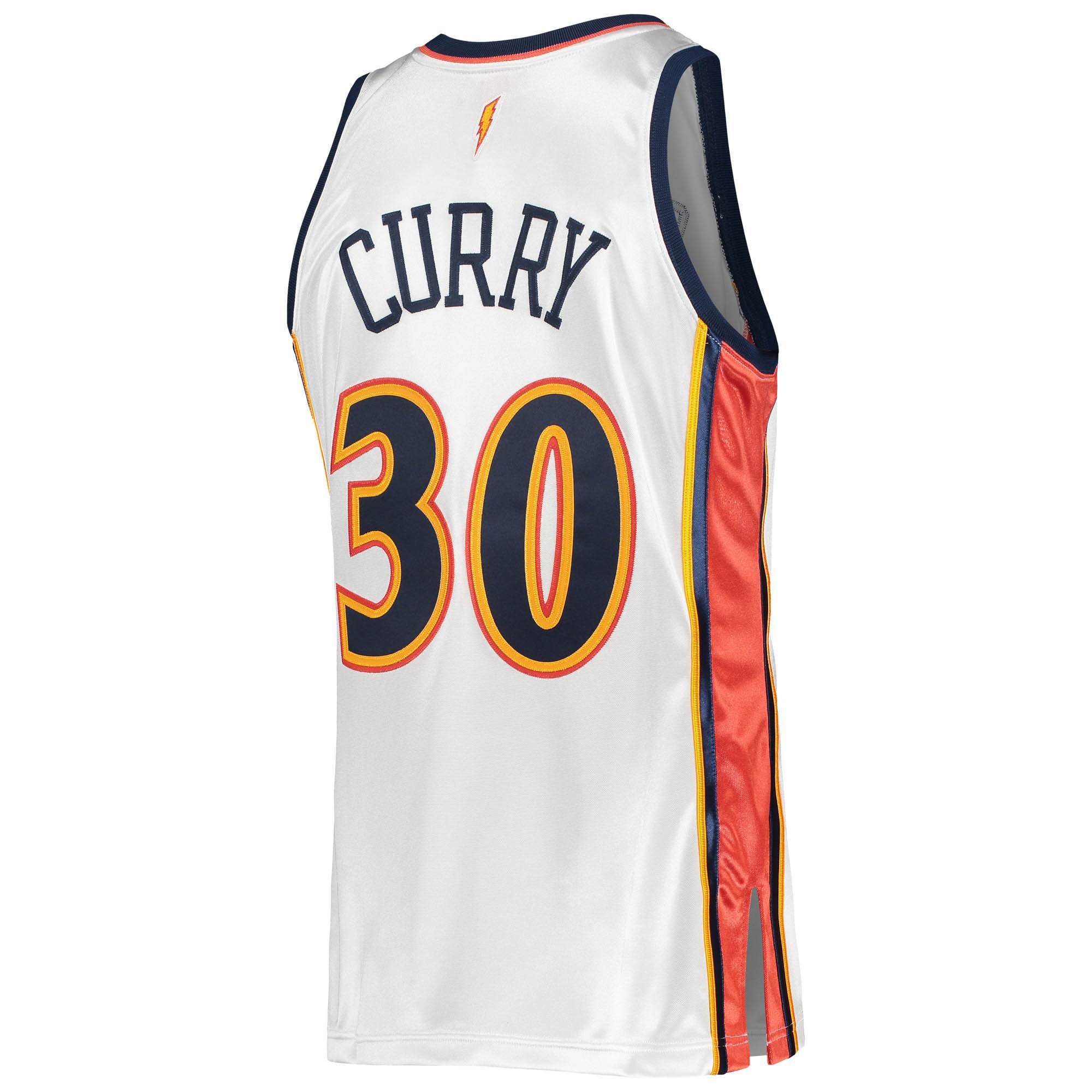 Stephen Curry Golden State Warriors 2009/10 Hardwood Classics Jersey - White - Image 4