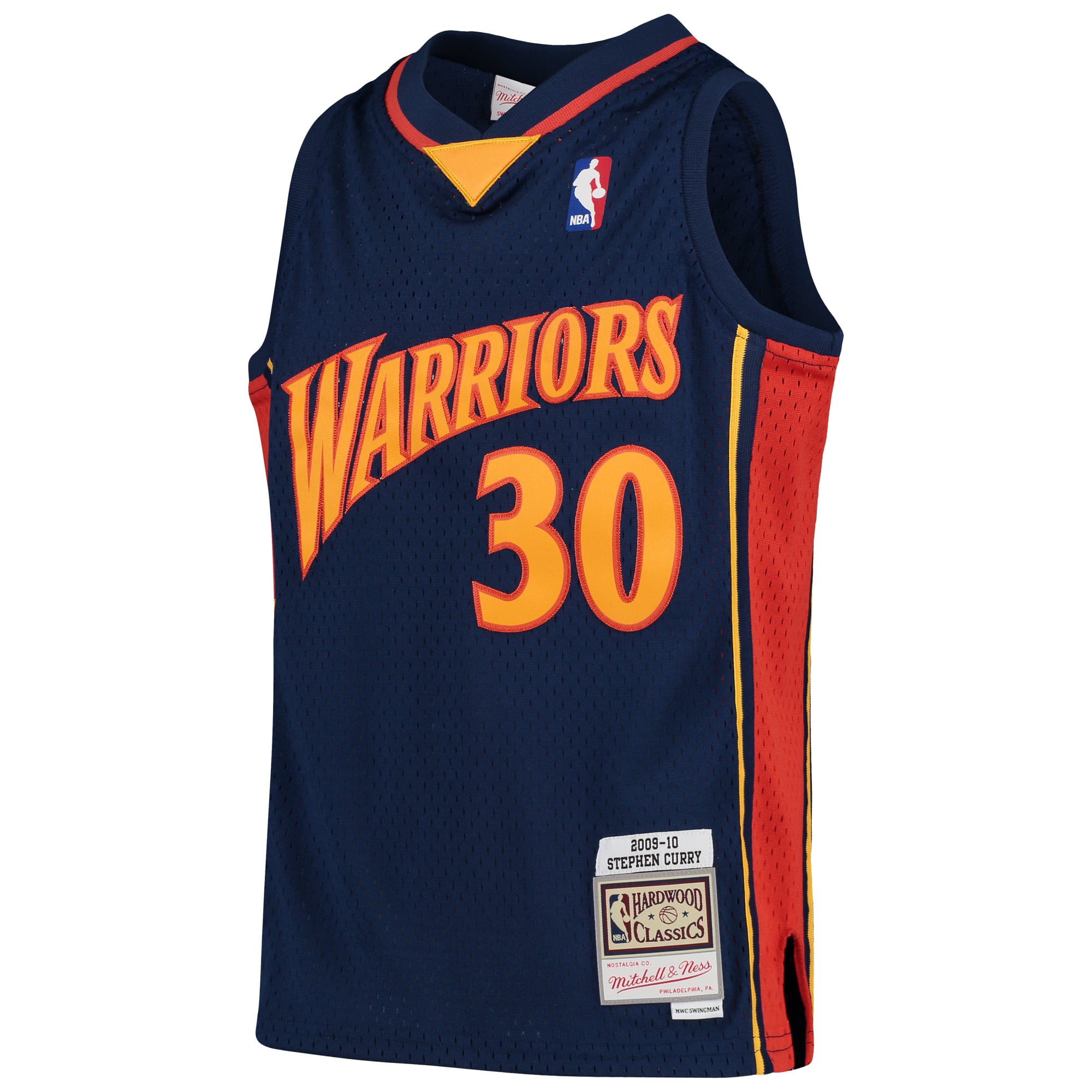 Stephen Curry Golden State Warriors Youth 2009-10 Hardwood Classics Swingman Jersey - Navy - Image 3