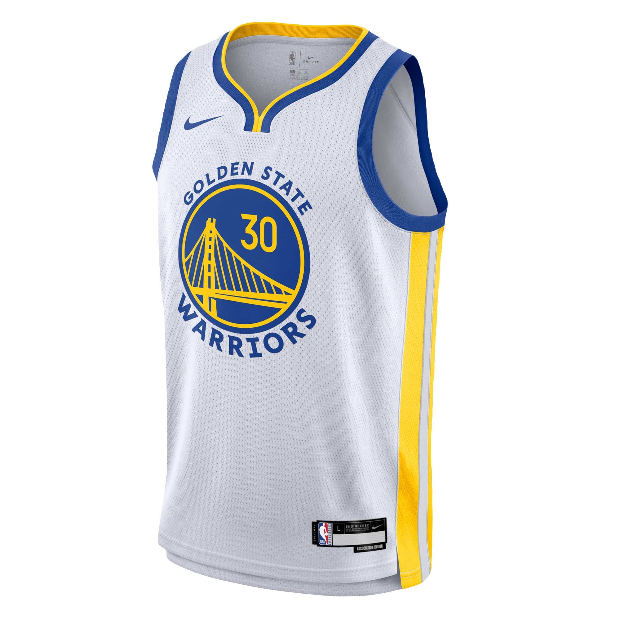 Stephen Curry Golden State Warriors Youth Swingman Jersey - Association Edition - White - Image 3