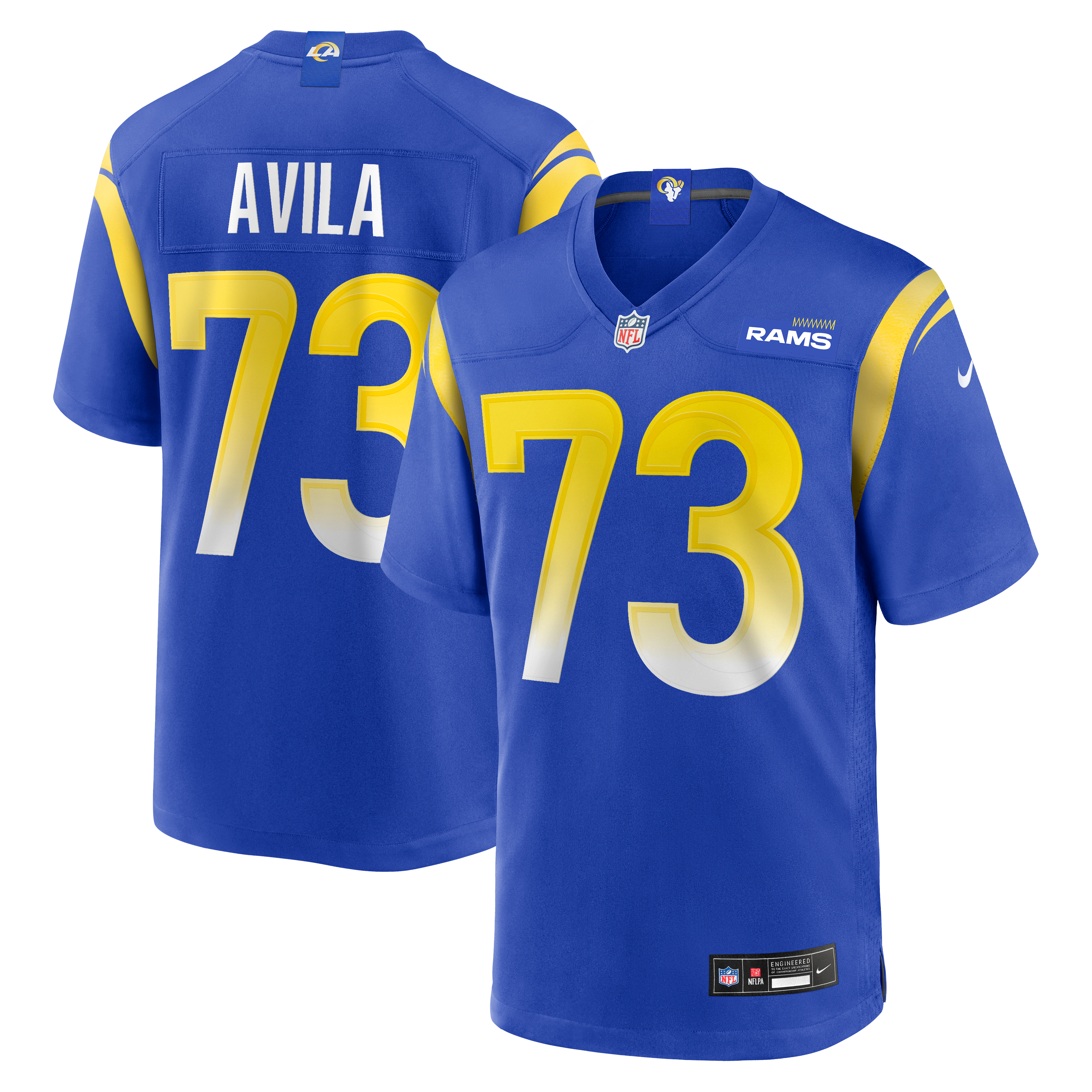 Steve Avila Los Angeles Rams Home Game Jersey - Royal - Image 2