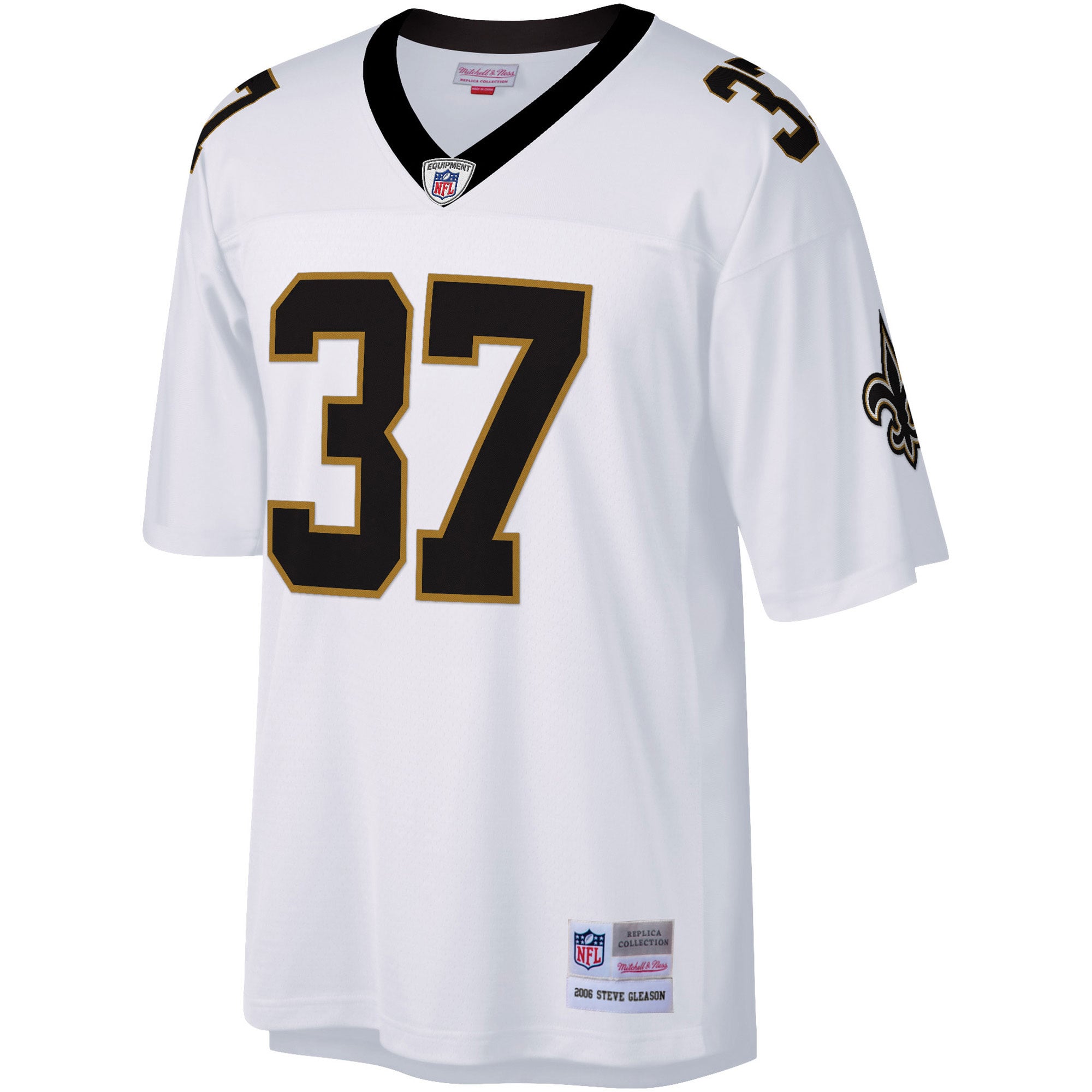 Steve Gleason New Orleans Saints Big & Tall 2006 Retired Player Jersey - White - Image 3