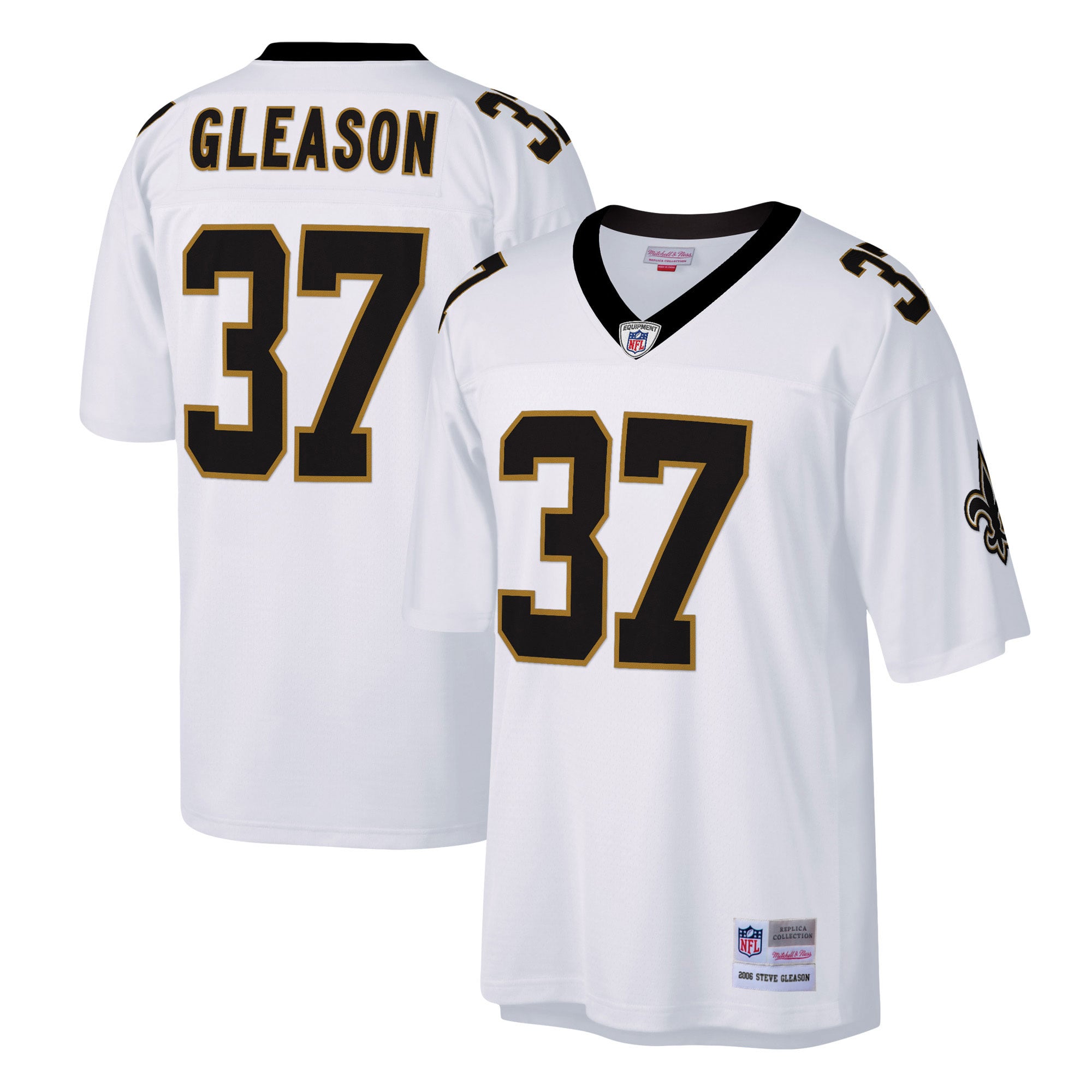 Steve Gleason New Orleans Saints Big & Tall 2006 Retired Player Jersey - White - Image 2