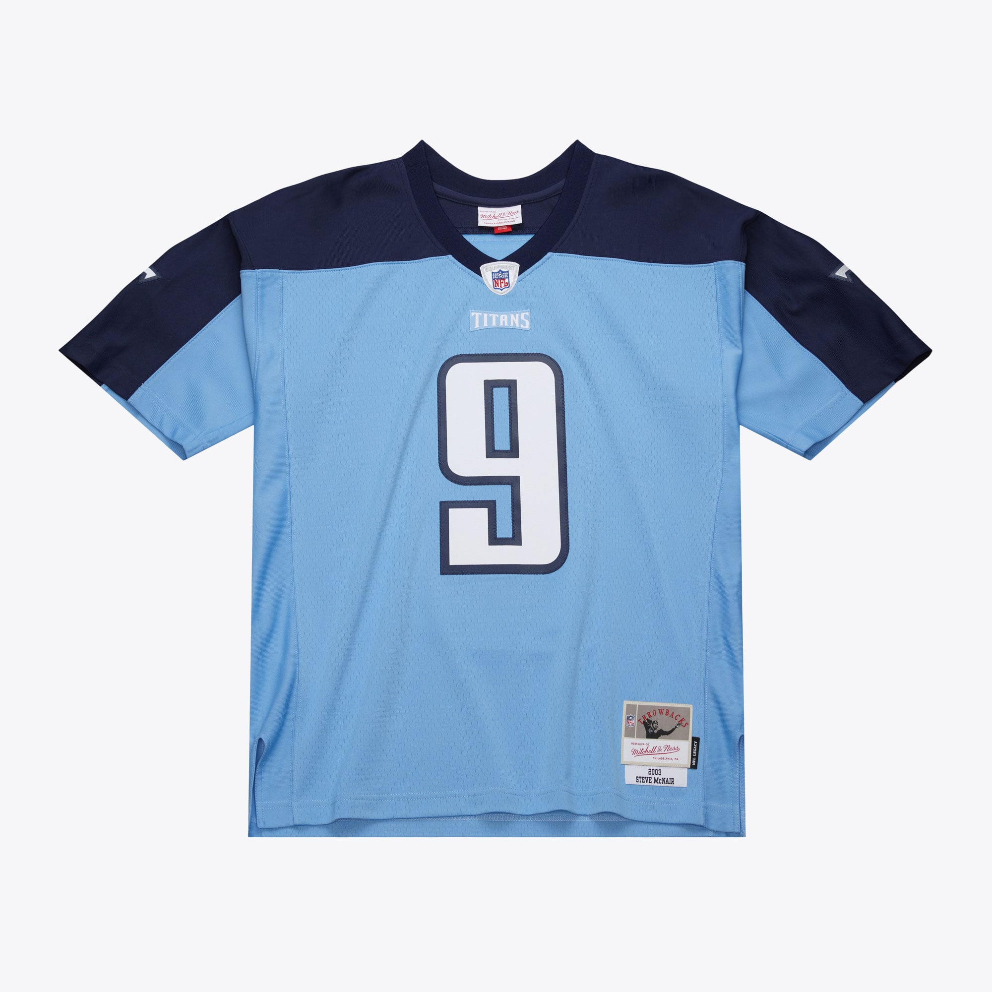 Steve McNair Tennessee Titans 2003 Legacy Jersey - Light Blue - Image 2