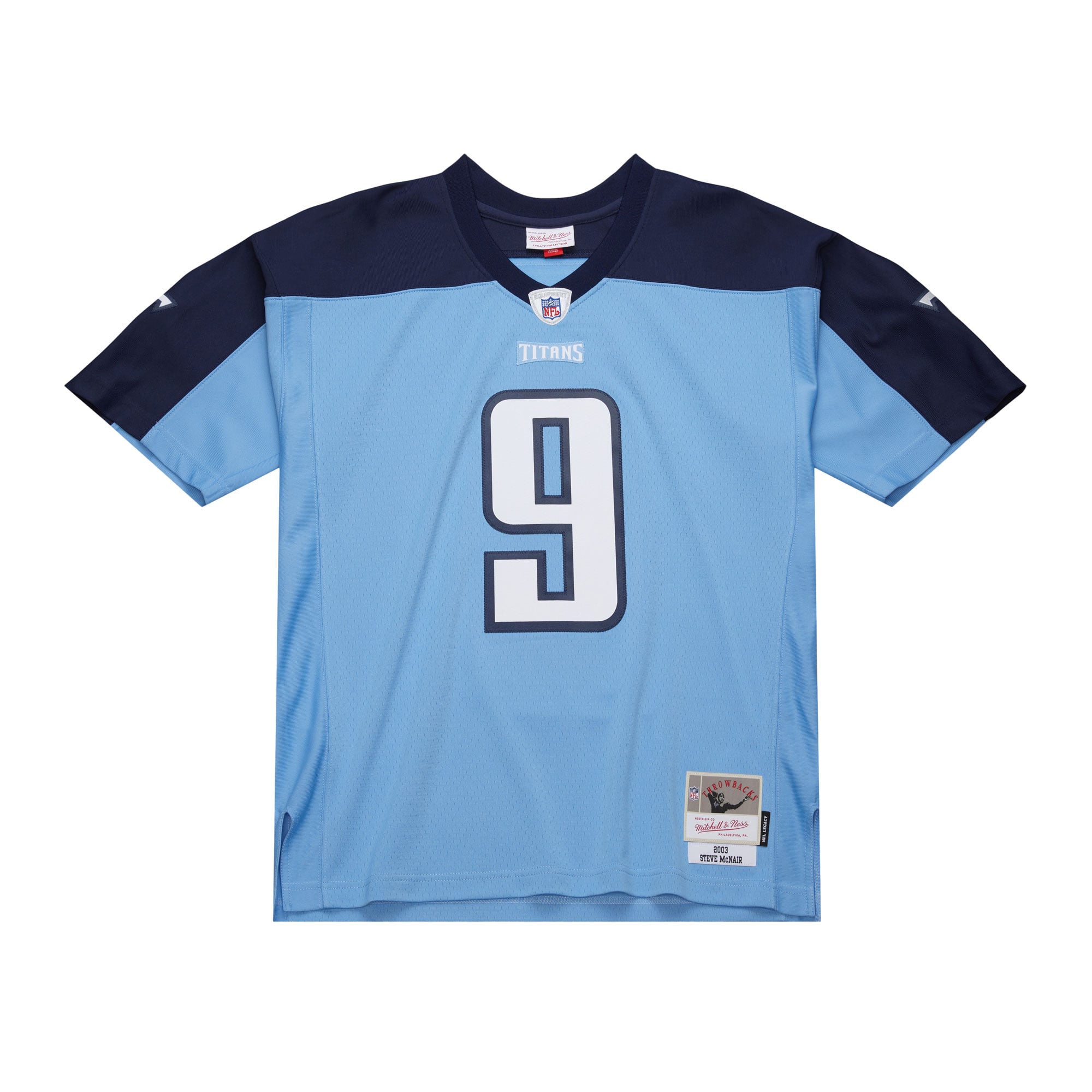 Steve McNair Tennessee Titans 2003 Legacy Jersey - Light Blue