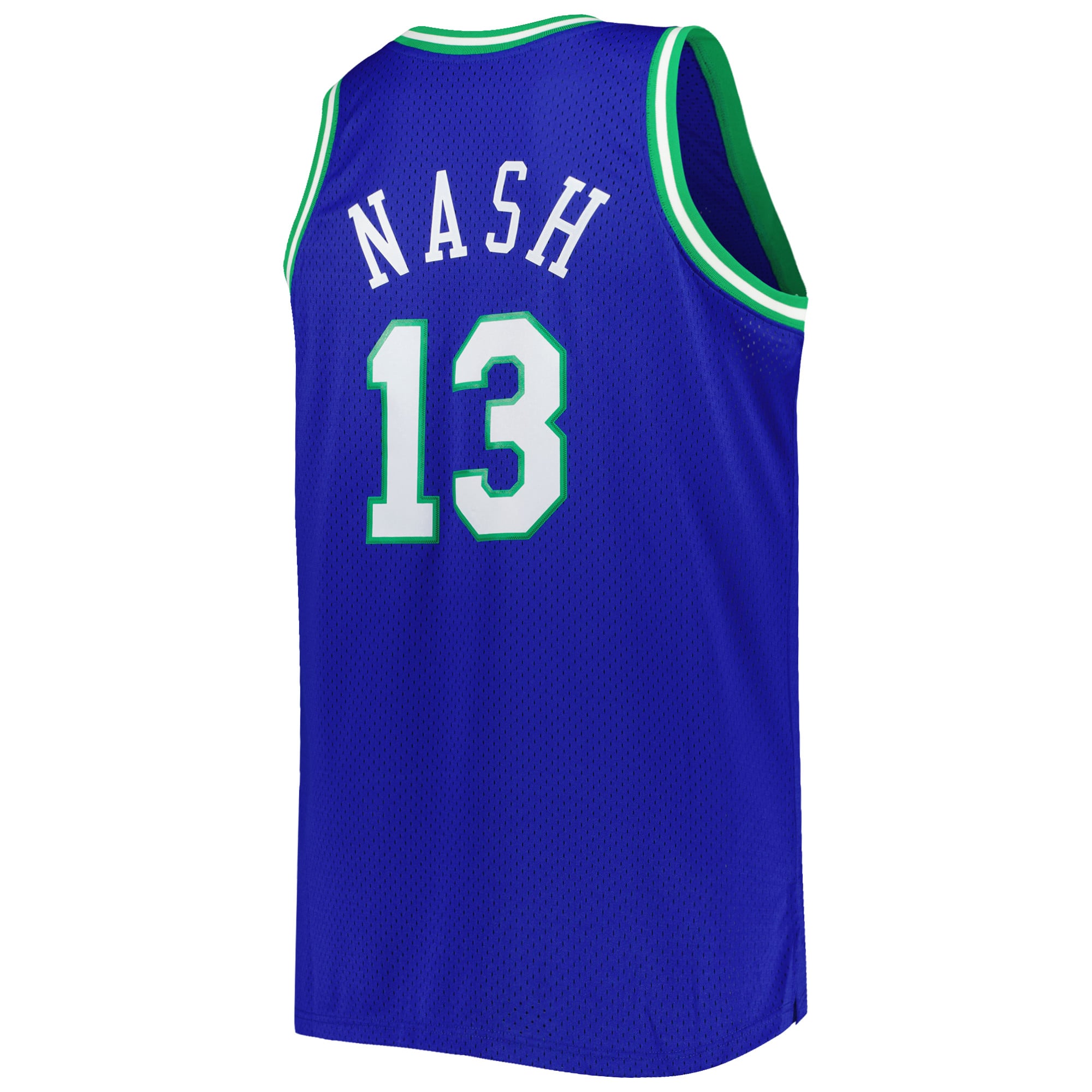 Steve Nash Dallas Mavericks Big & Tall Hardwood Classics 1998/99 Swingman Jersey - Blue - Image 4