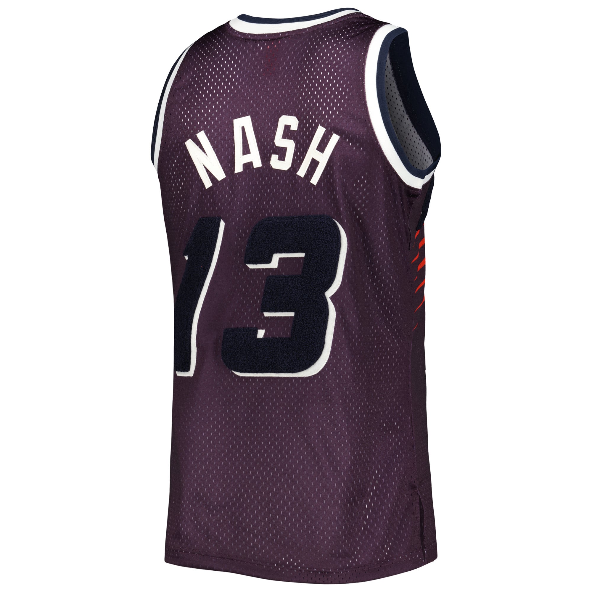 Steve Nash Phoenix Suns 1996/97 Hardwood Classics Off-Court Swingman Jersey - Purple - Image 4